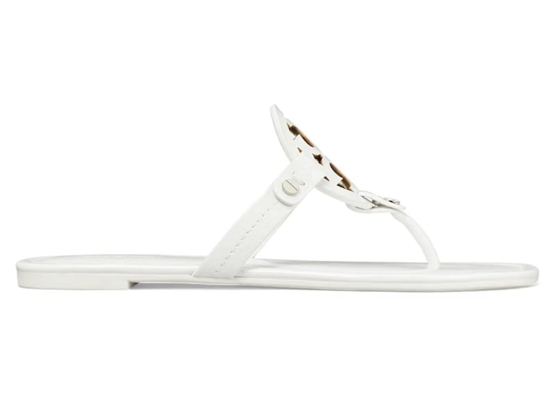 Tory Burch Miller Thong Sandals Optic White (Women's)
