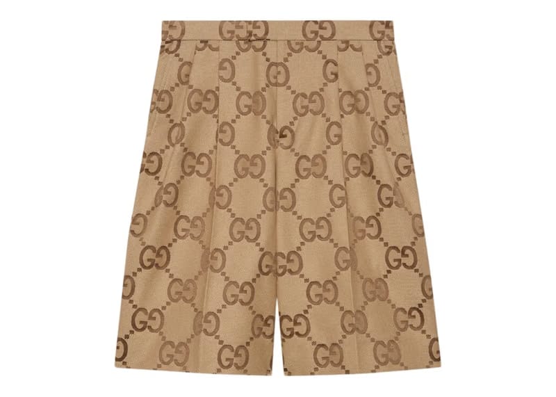 Gucci Jumbo GG Canvas Shorts Beige/Ebony
