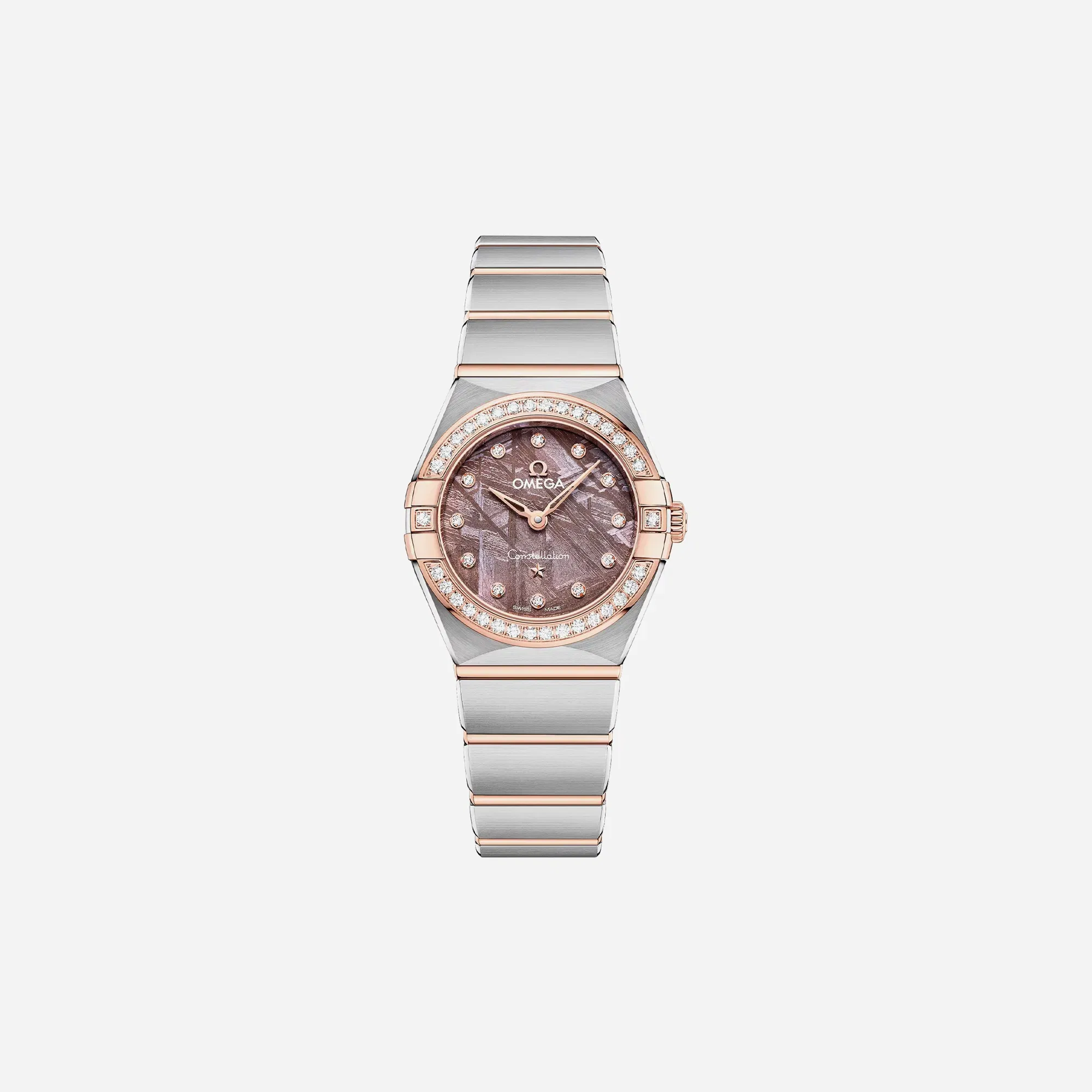 Omega Constellation 131.25.25.60.99.001 Alpha Dial Stainless Steel Sedna Gold Strap Watch WMNS