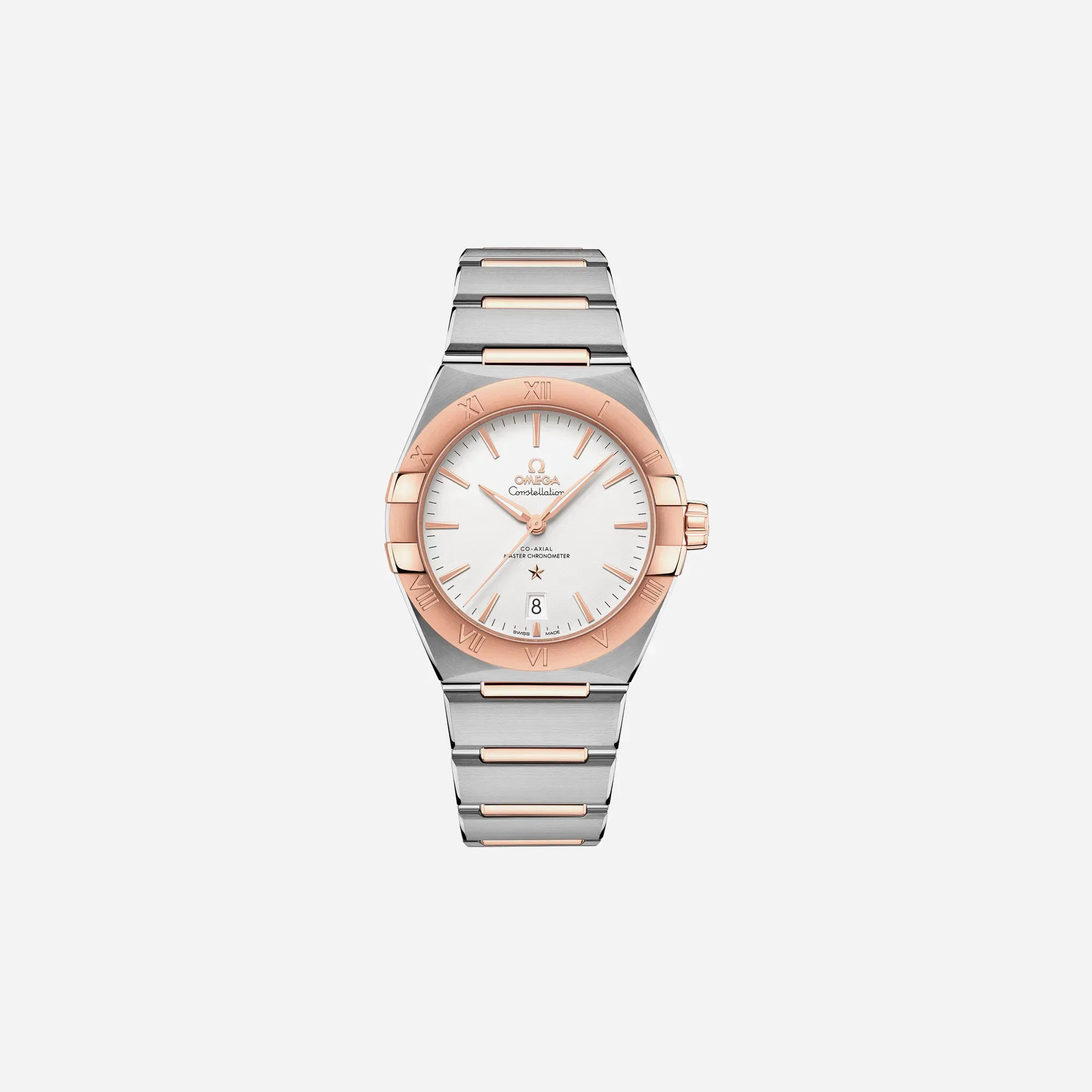 Omega Constellation 131.20.39.20.02.001 Silver Dial Stainless Steel Sedna Gold Strap Watch WMNS