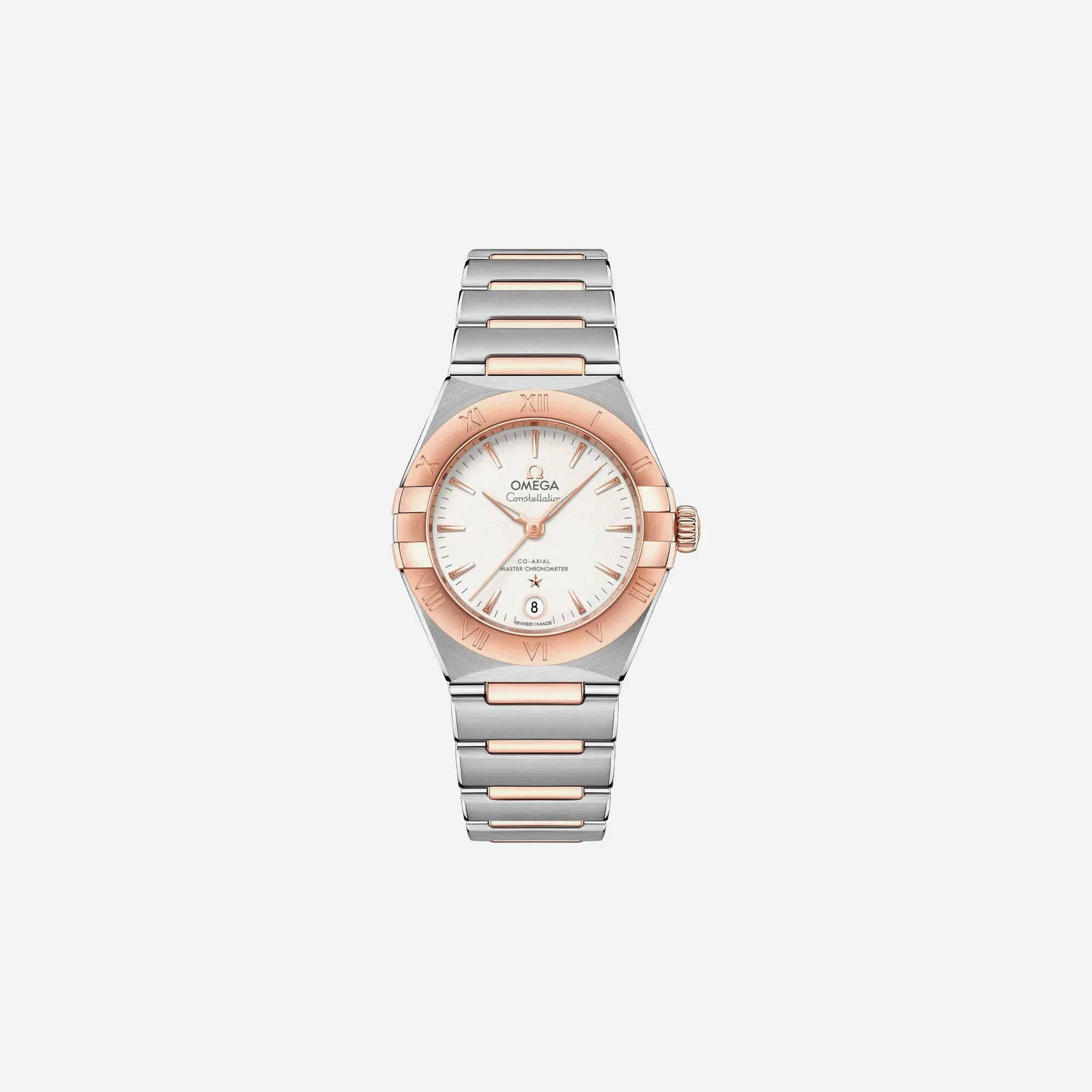 Omega Constellation 131.20.29.20.02.001 Automatic Dial Stainless Steel Sedna Gold Strap Watch WMNS