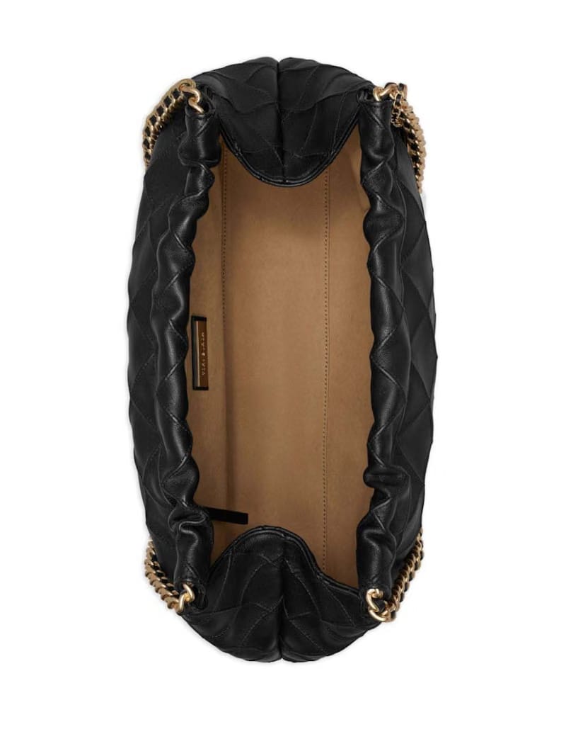 Tory Burch Logo Hobo Bag Black