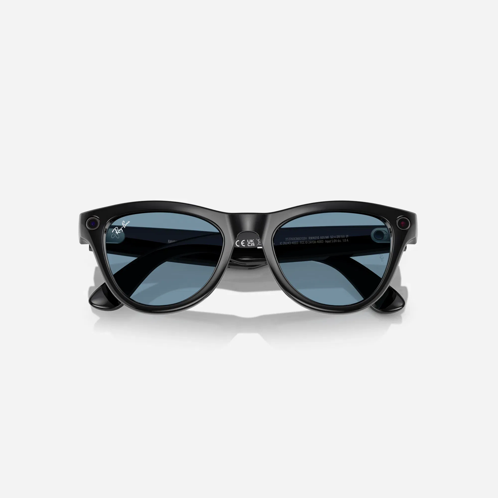 Ray-Ban Meta Skyler Shiny Black Clear-Cerulean Blue Tranisition Lens Gen 1