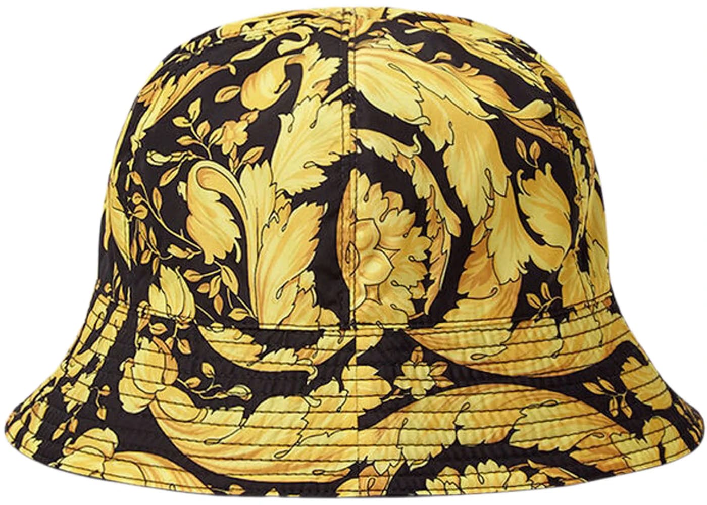 Versace Barocco Bucket Hat Black/Yellow