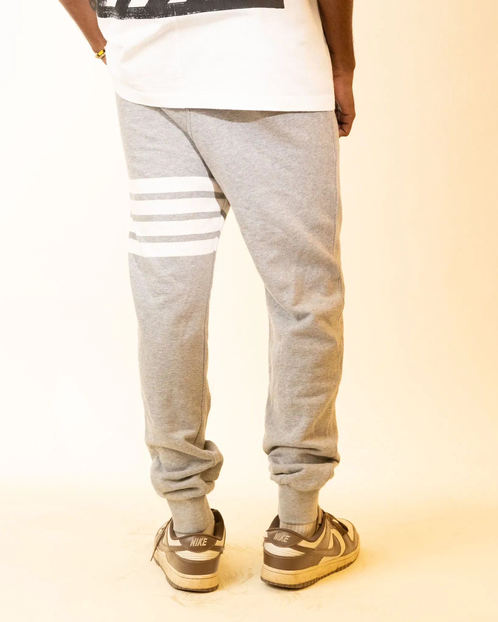 Thom Browne Classic Loopback 4-Bar Sweatpants - Grey (S)