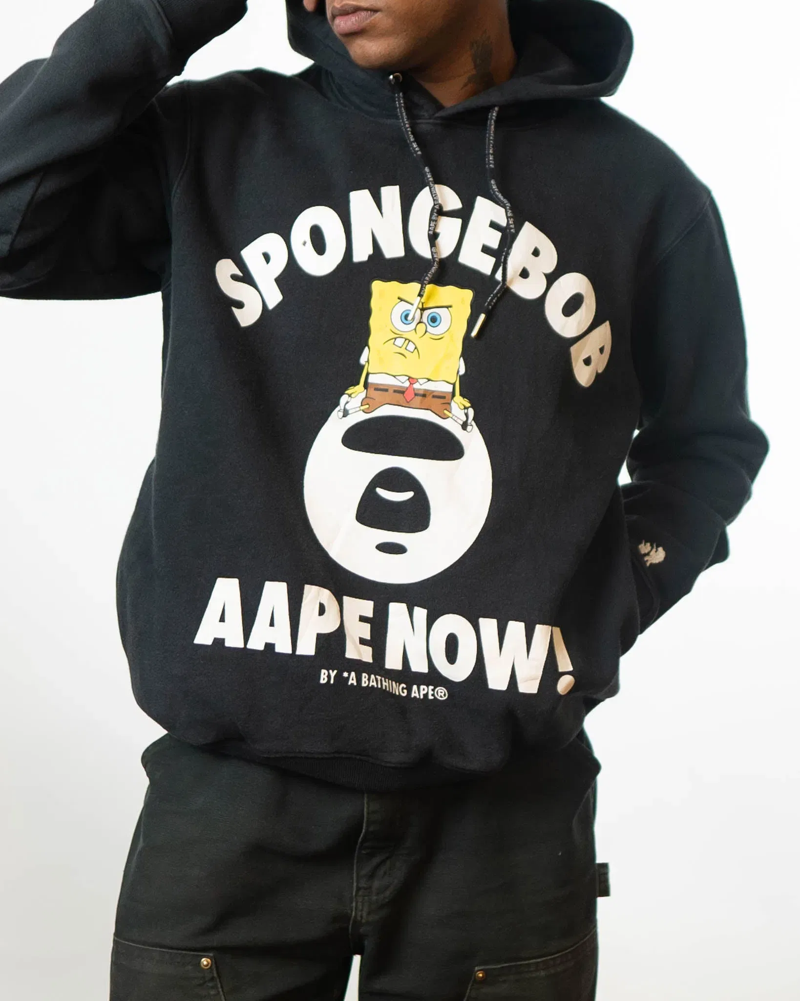 Aape By A Bathing Ape x Spongebob Hoodie (XL)