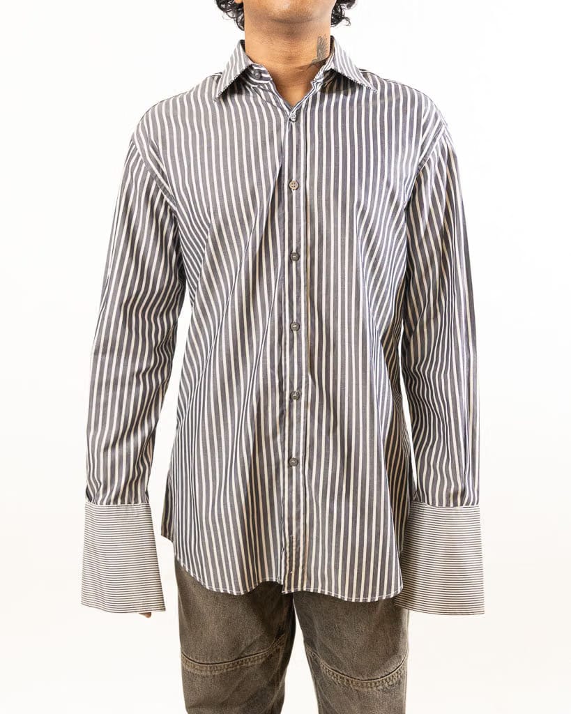 Paul Smith Black & White Strip Shirt (L)