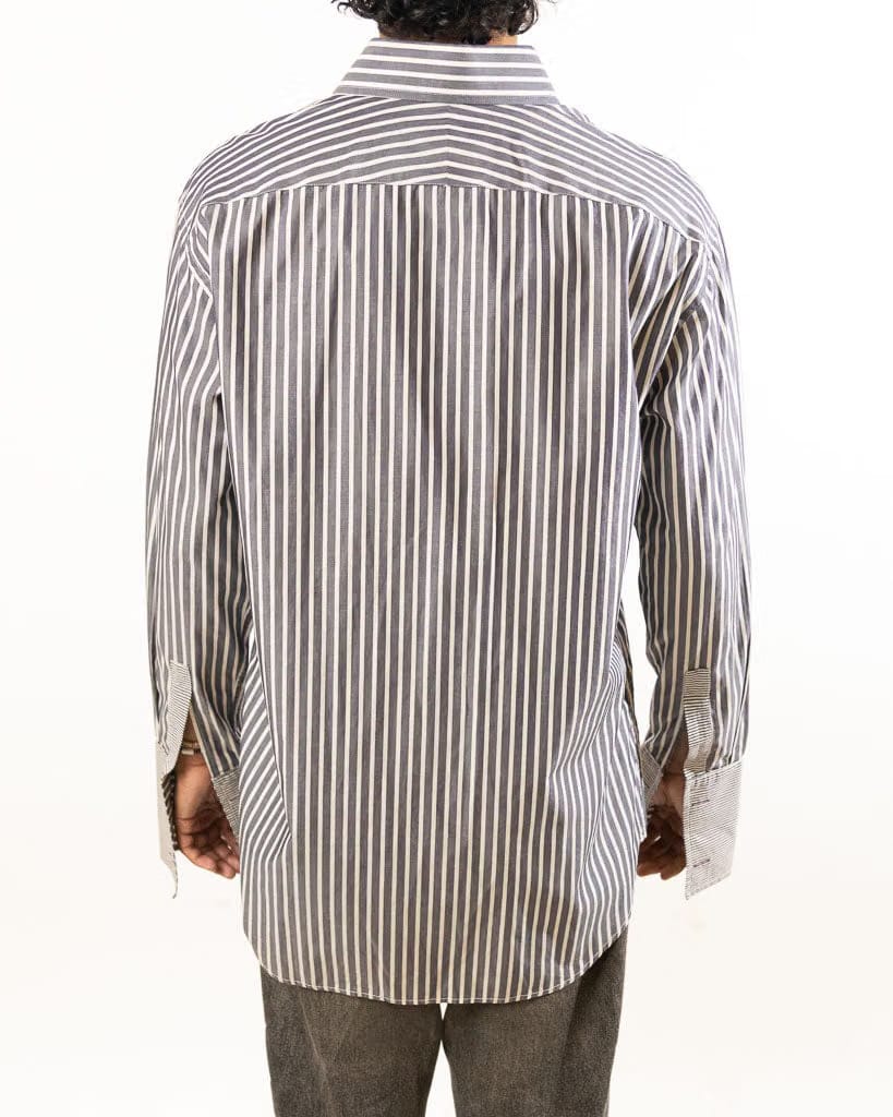 Paul Smith Black & White Strip Shirt (L)