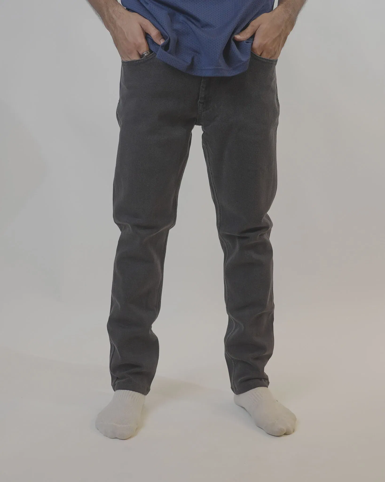 Lacoste Washed Black Denim Pants (32)