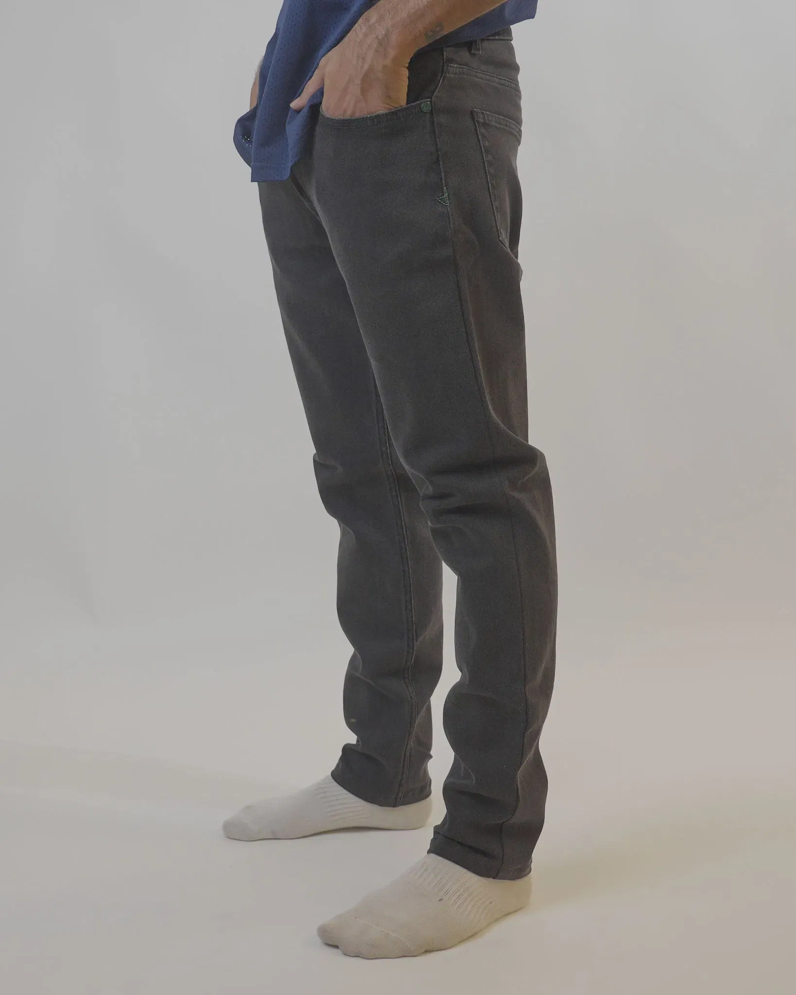 Lacoste Washed Black Denim Pants (32)