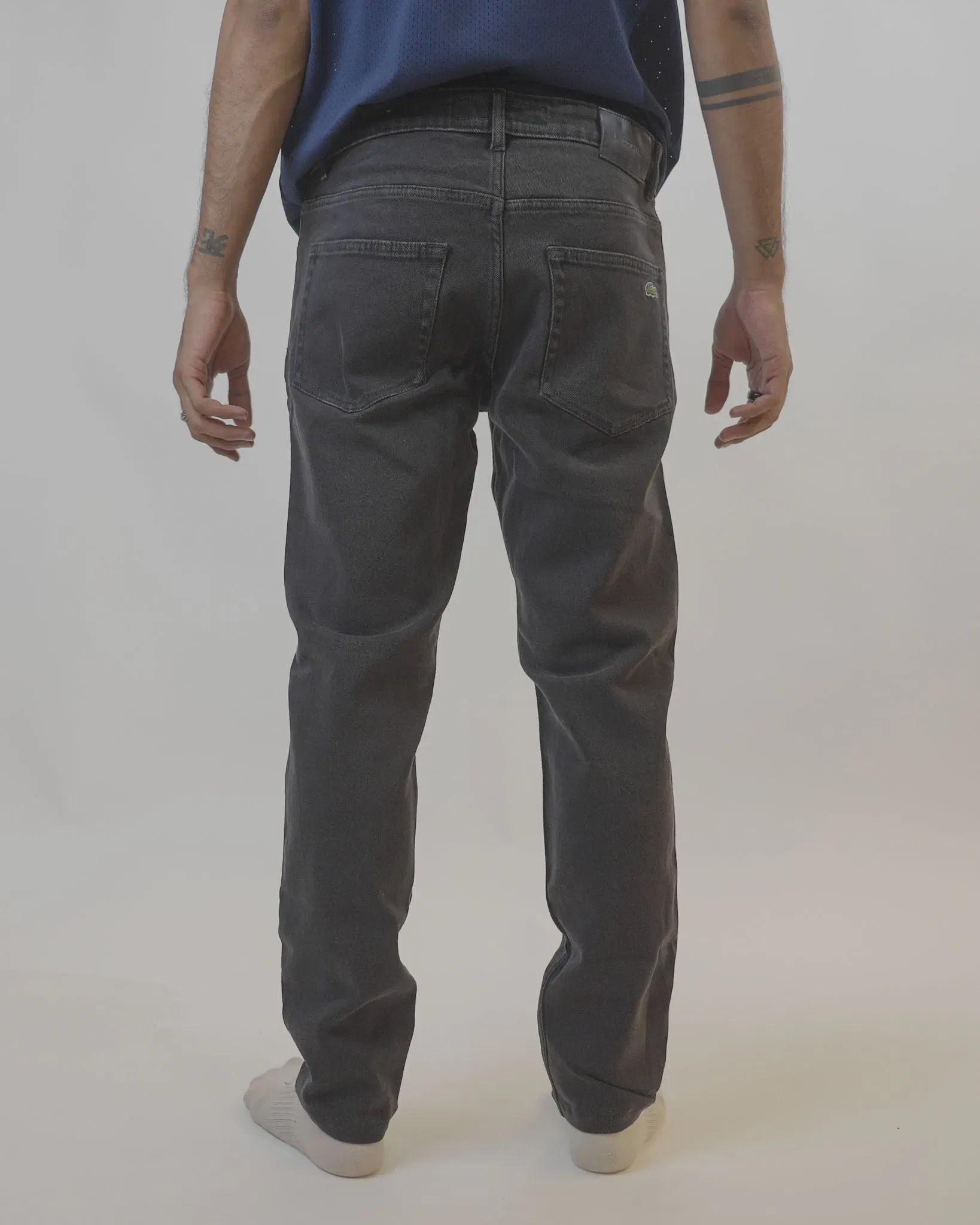 Lacoste Washed Black Denim Pants (32)