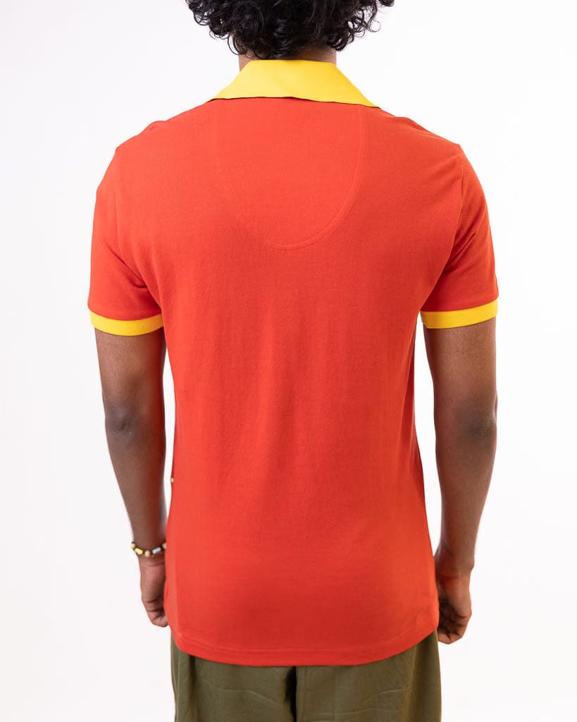 Hugo Boss Polo Shirt Paddy Flag Spain In Red (M)