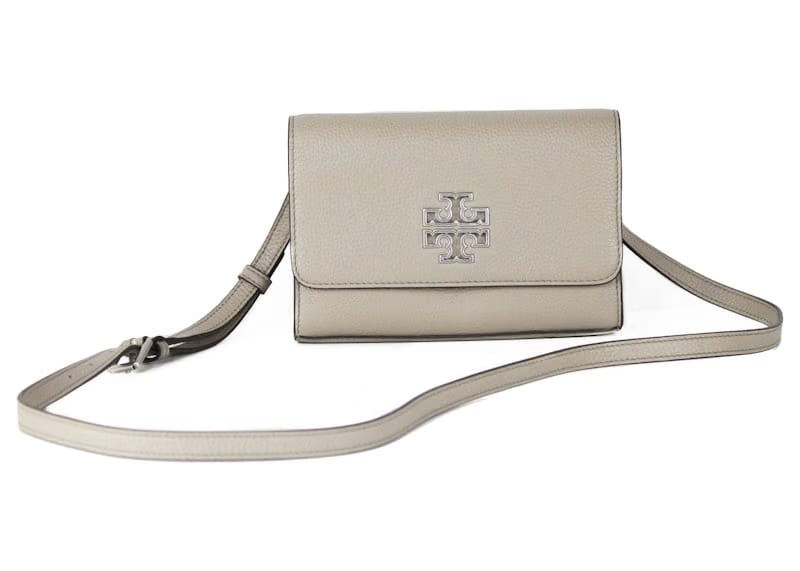 Tory Burch Britten Crossbody Handbag French Gray