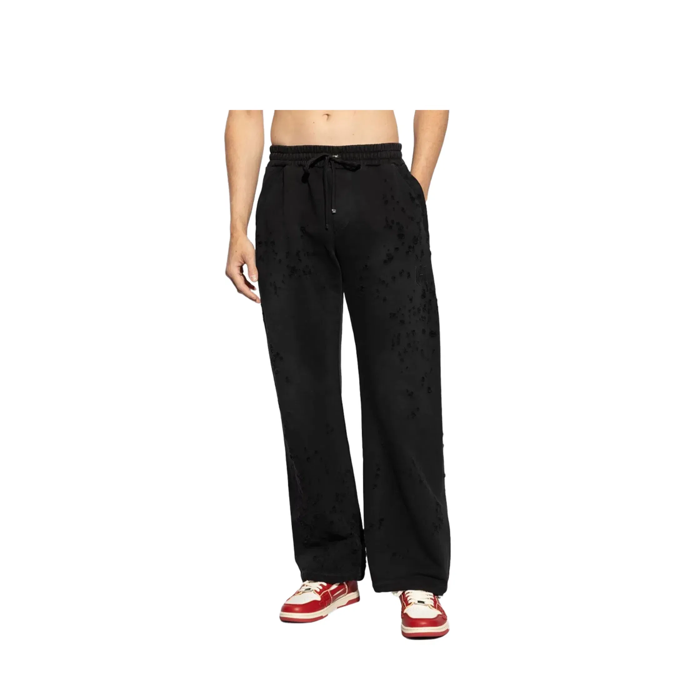 Shotgun Embroidered Straight Sweatpant