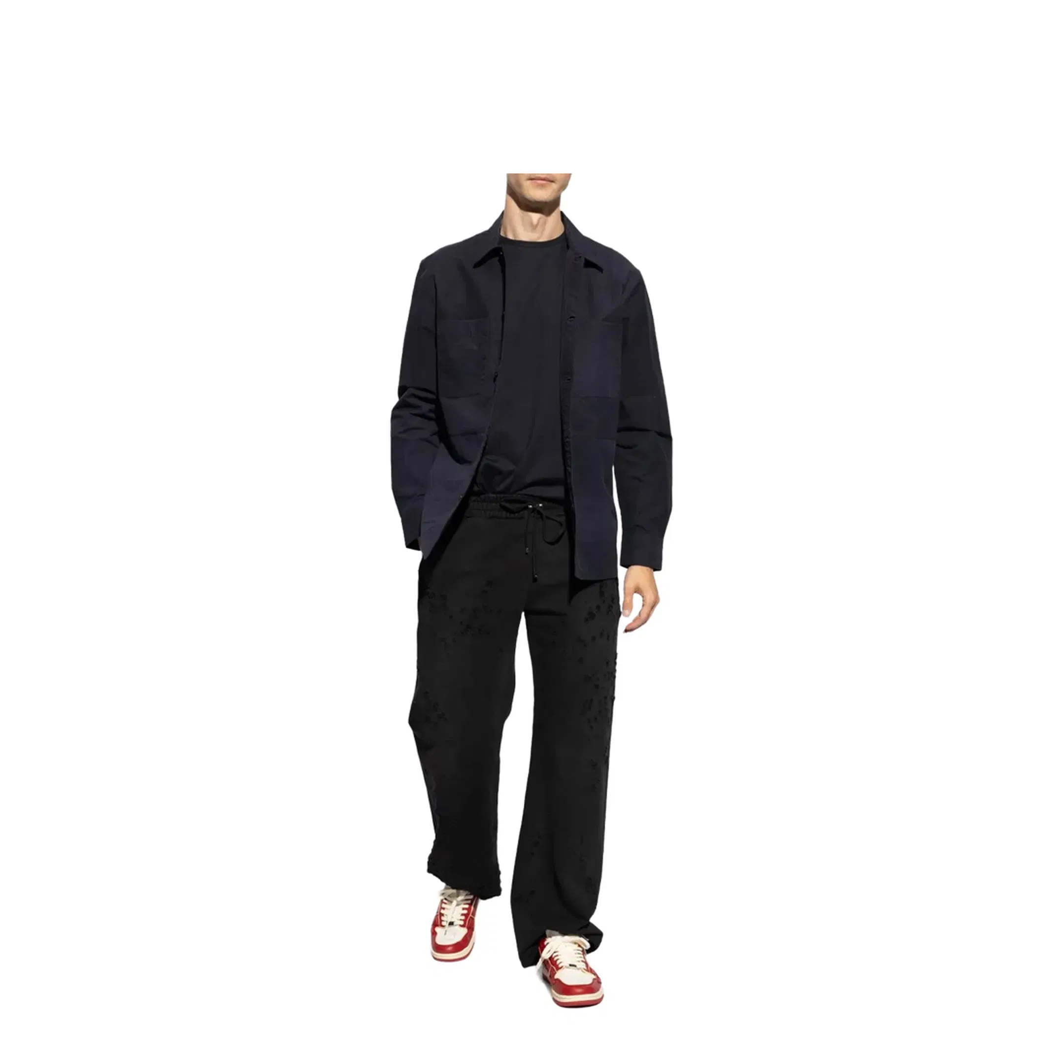 Shotgun Embroidered Straight Sweatpant