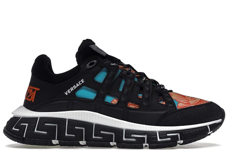 Versace Trigreca Black Blue Orange