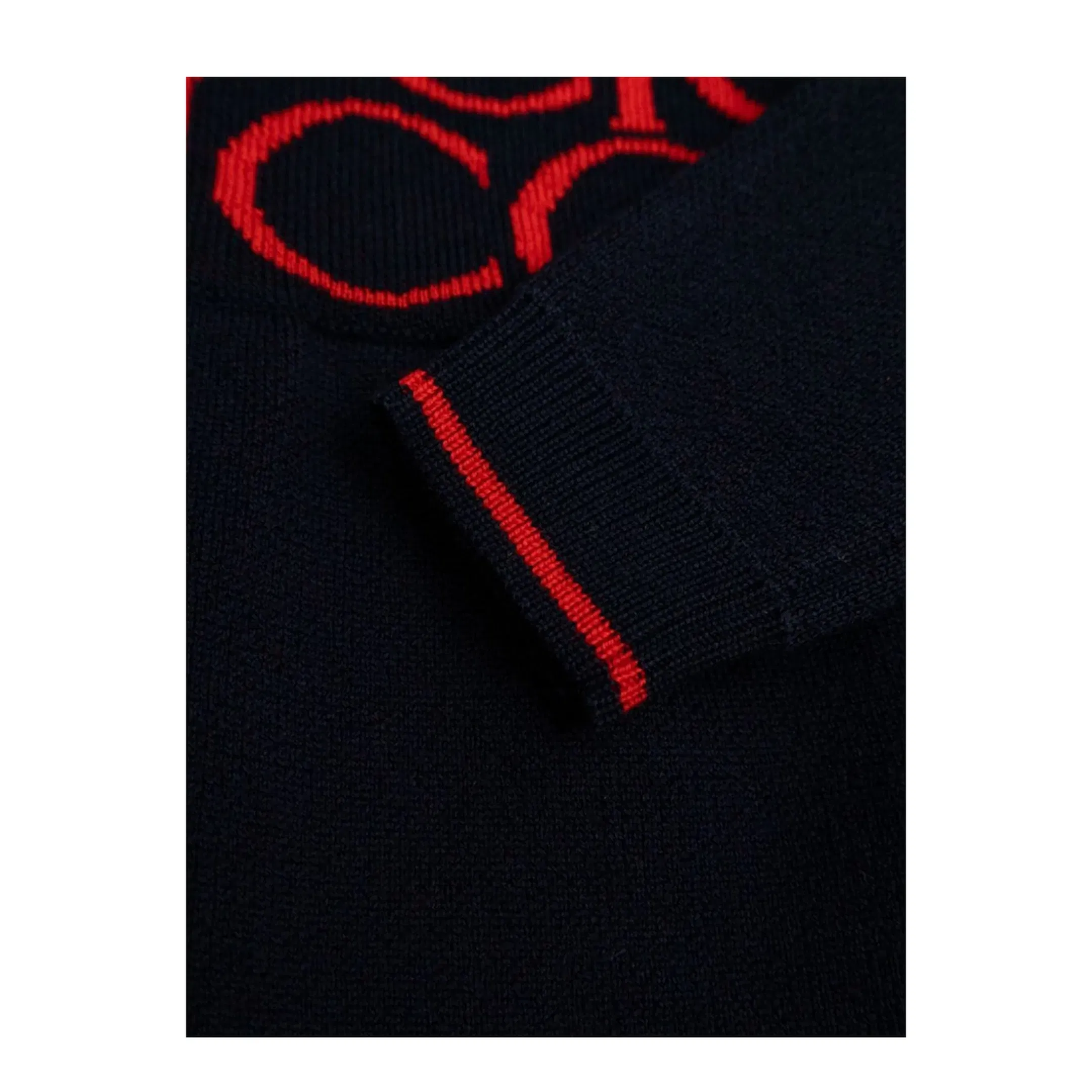 b l/s dress wo jacquard/ ultramarine/red