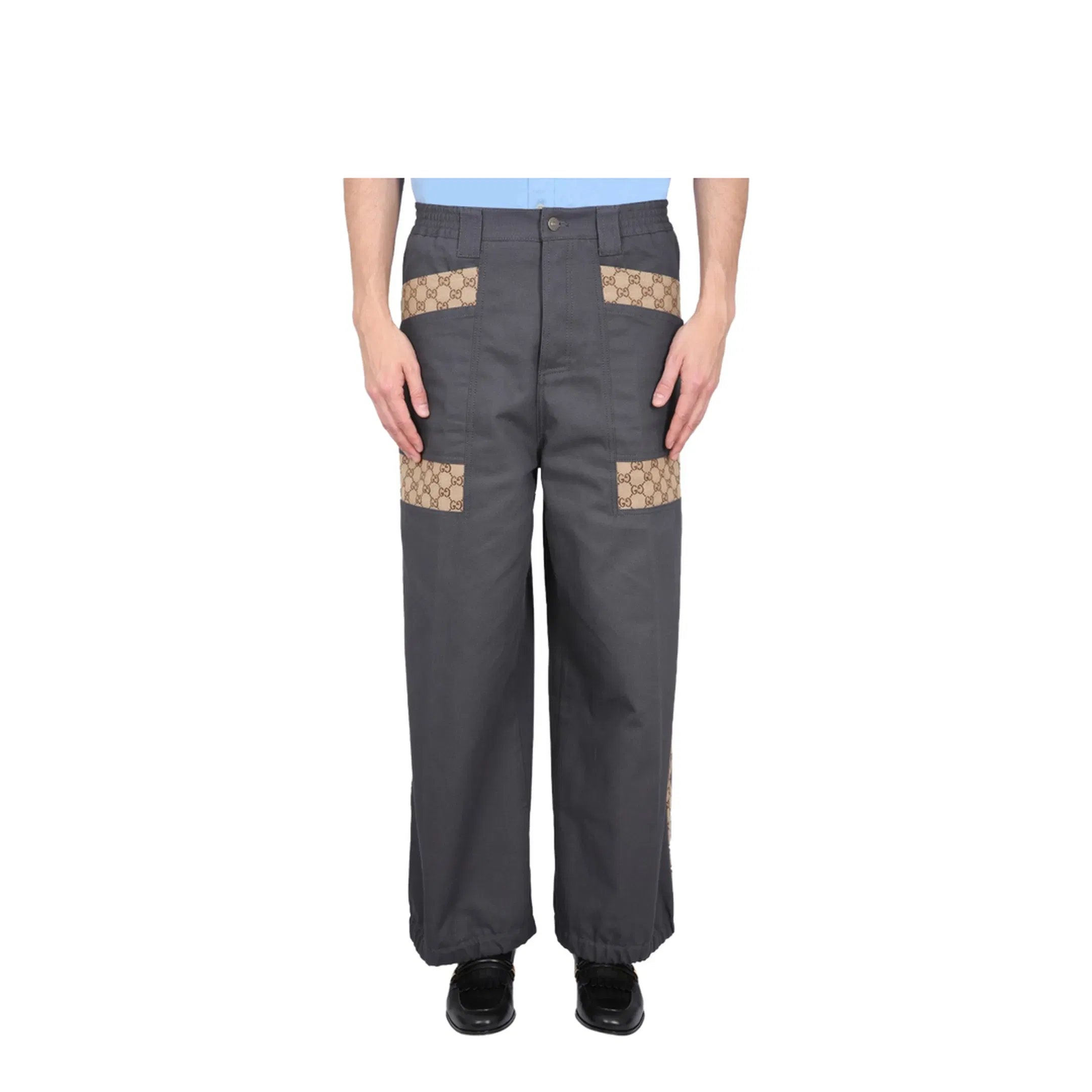 Cotton Fabric Pants with Inserts