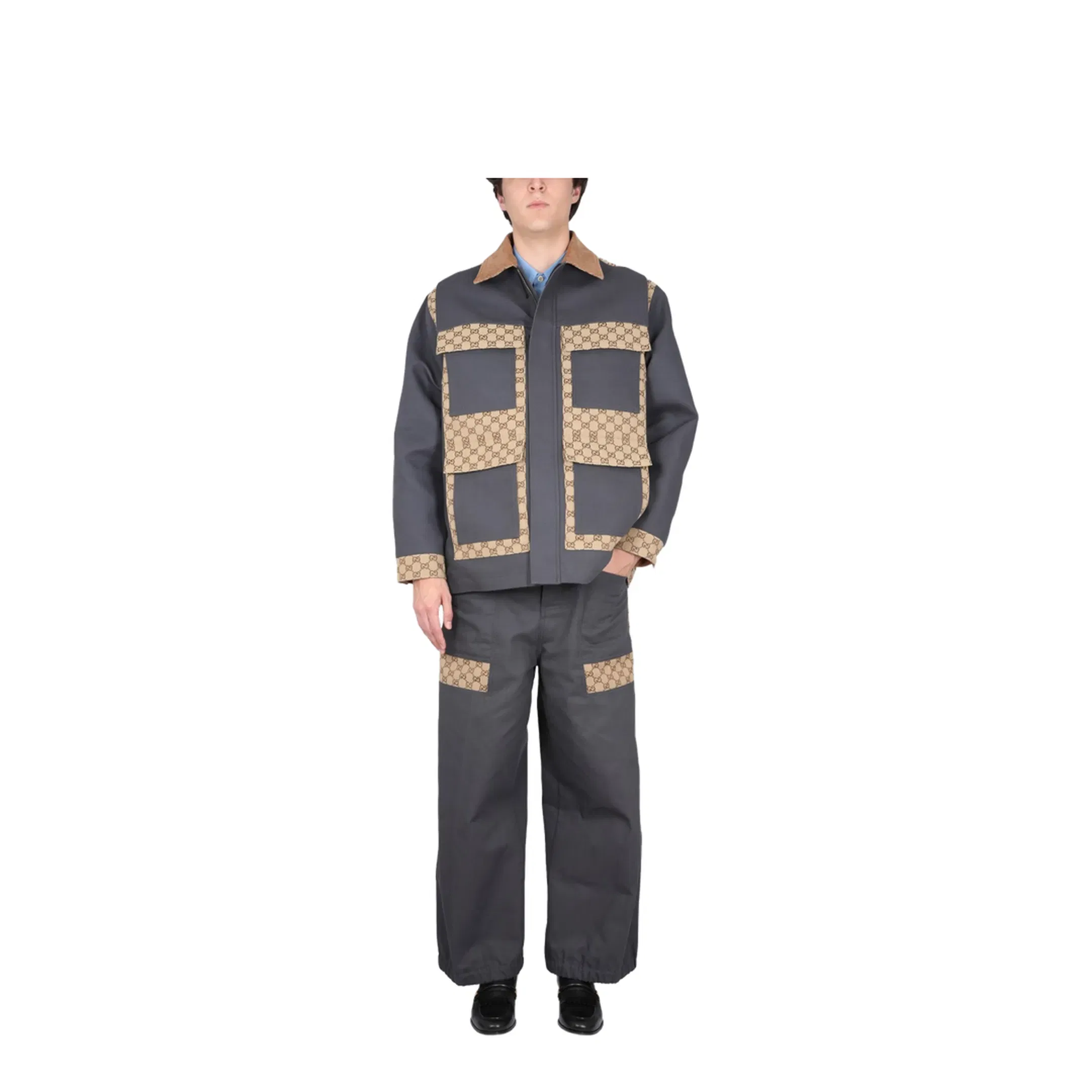 Cotton Fabric Pants with Inserts