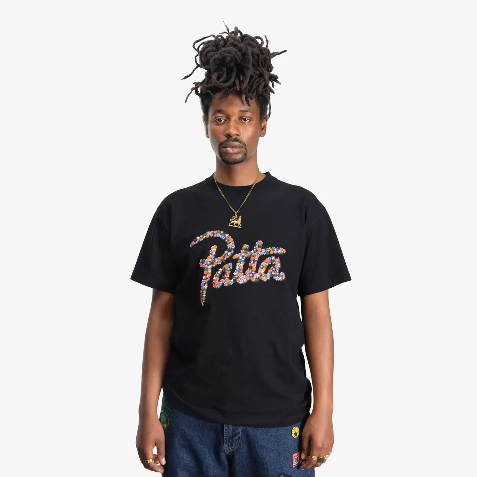 PATTA VIBES T-SHIRT { BLACK