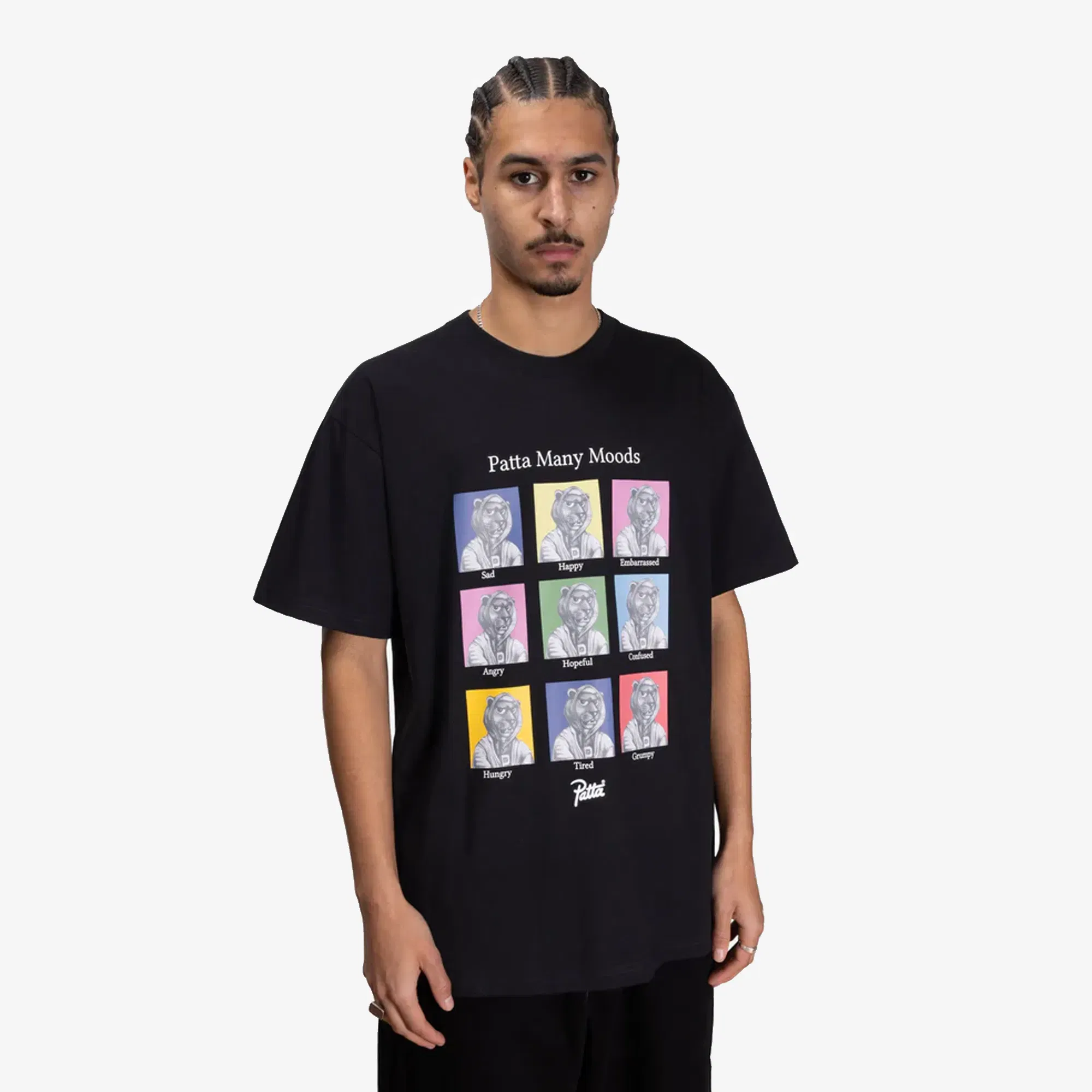 PATTA MANY MOOD T-SHIRT { BLACK