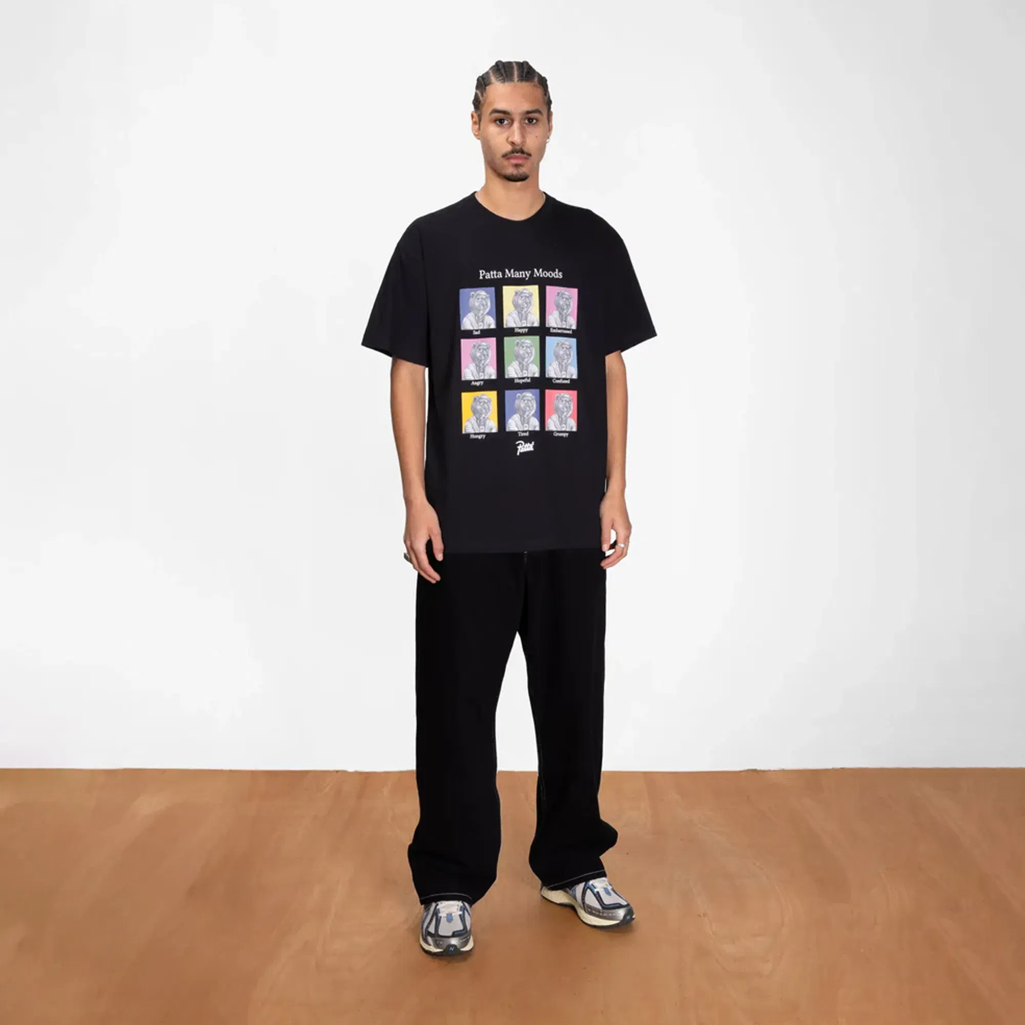PATTA MANY MOOD T-SHIRT { BLACK