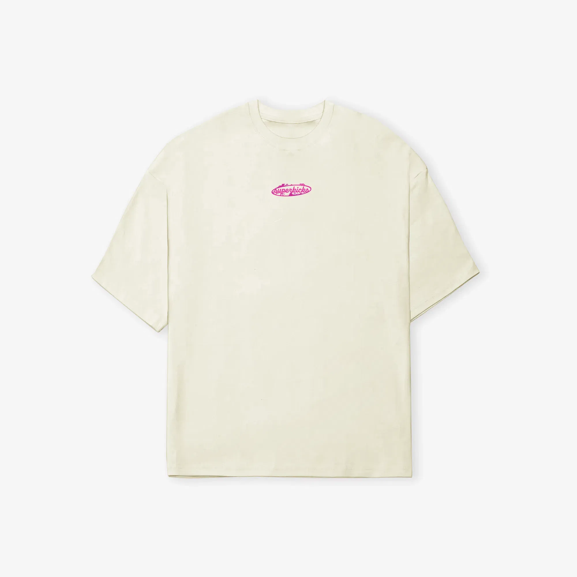 SUPERKICKS STRAY FEEDER'S CLUB T-SHIRT { ALMOND MILK