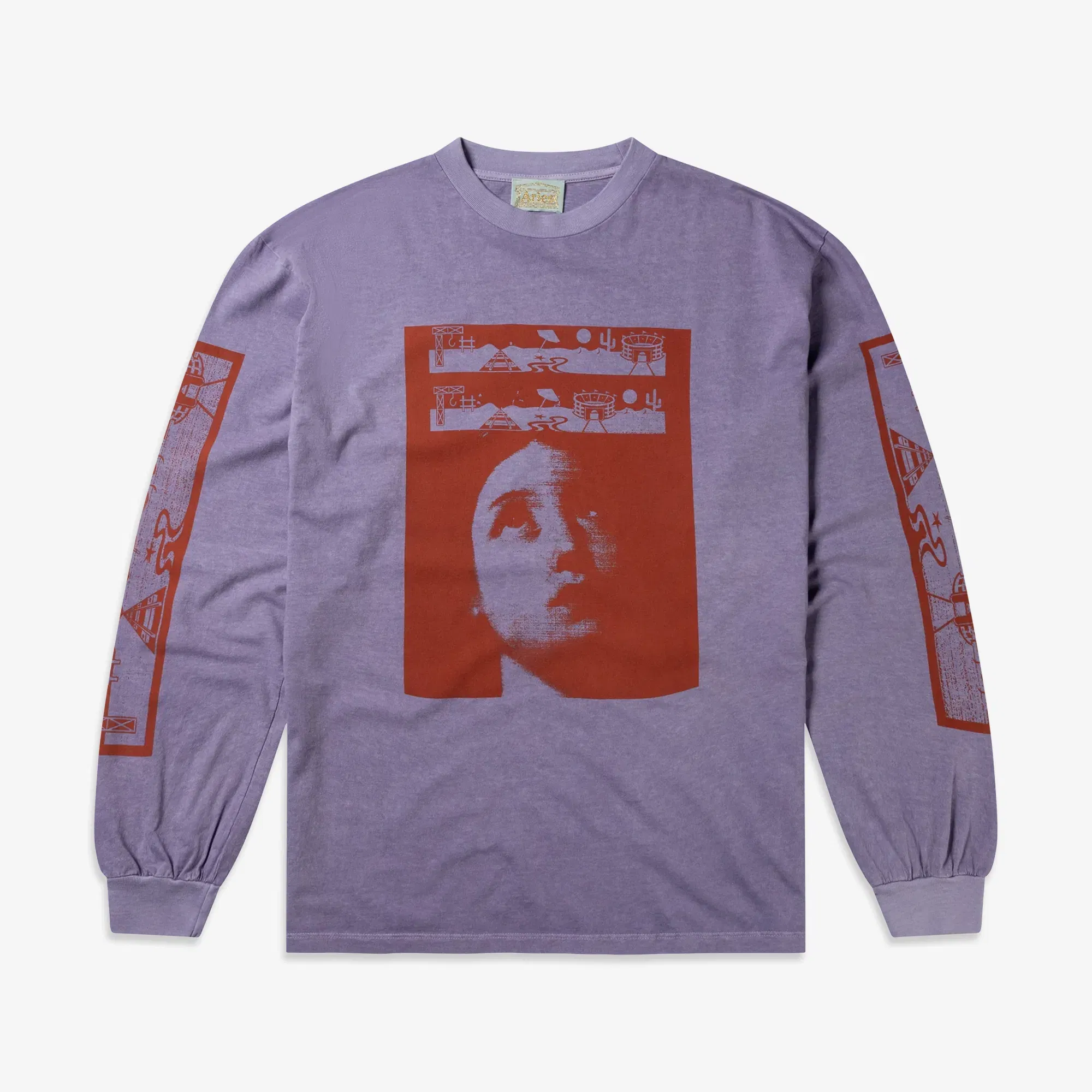 Aries FADED WINGDINGS LS T-Shirt { PURPLE