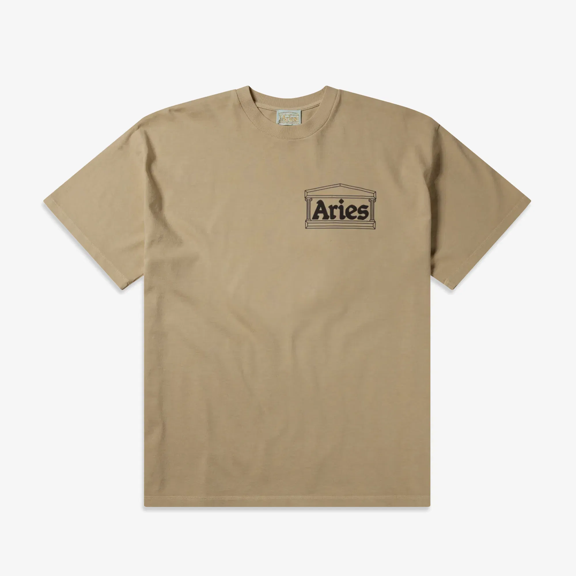 Aries TEMPLE SS T-Shirt { KHAKI