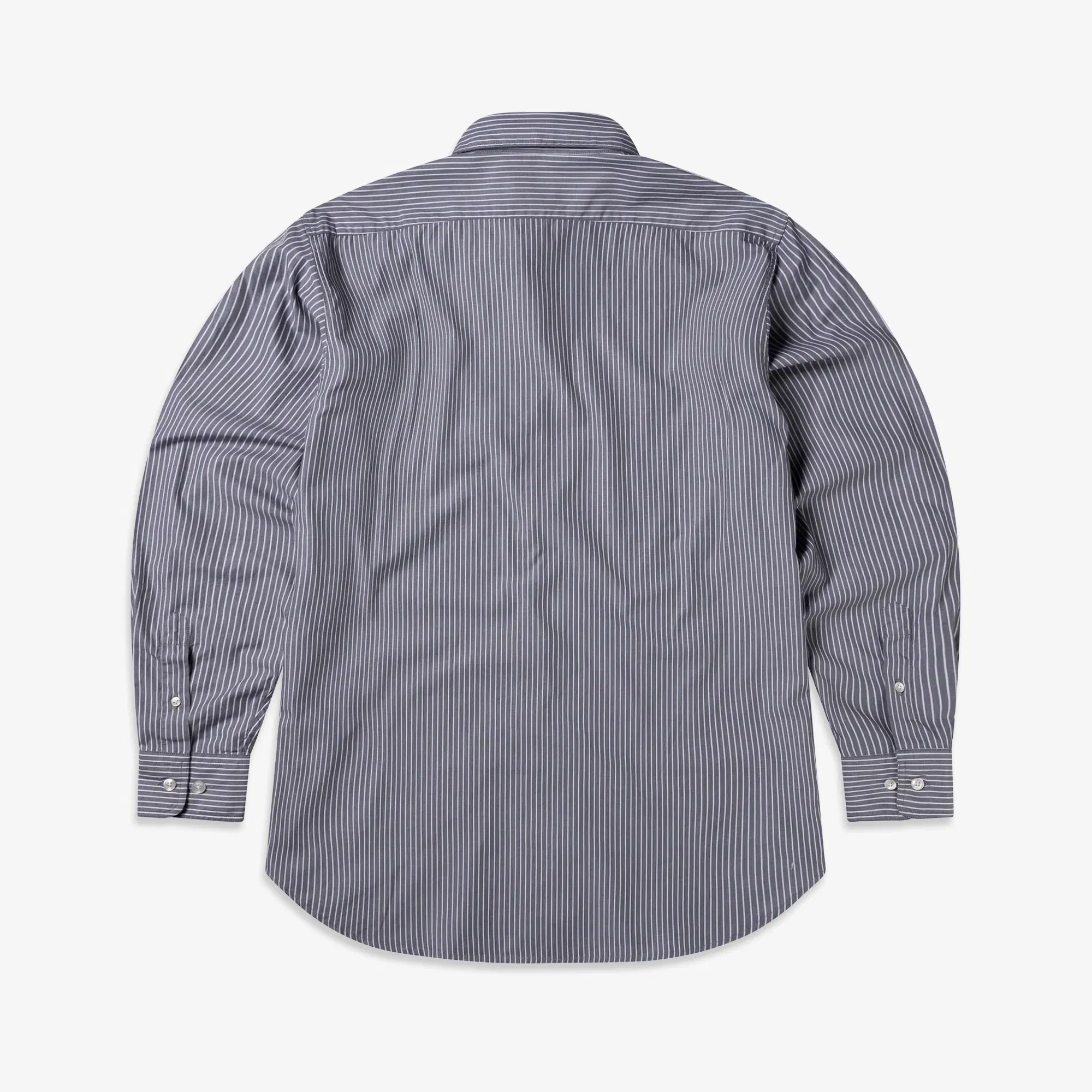 Aries STRIPE POPLIN CLASSIC SHIRT { GREY
