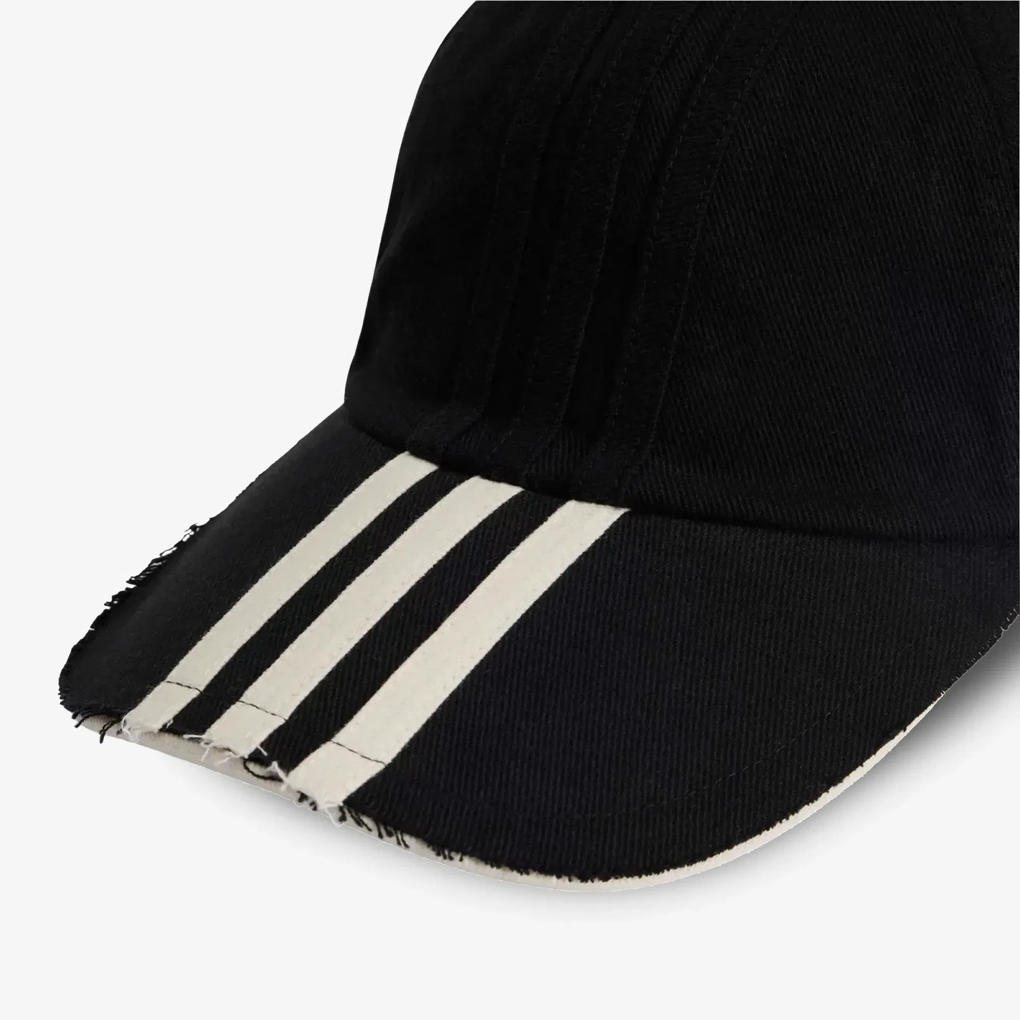 Y-3 STRIPES CAP { BLACK/WHITE