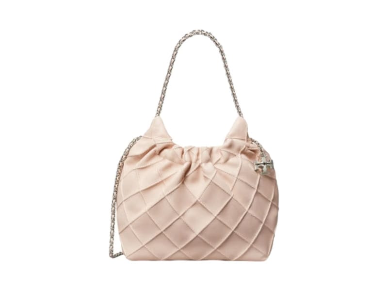 Tory Burch Fleming Mini Hobo Bag Soft Pink