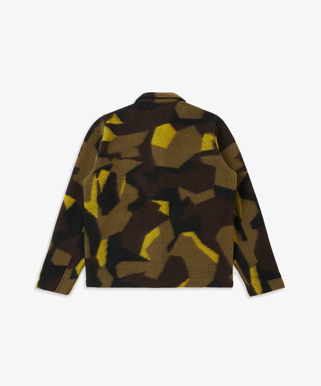 UNIVERSAL WORKS SWEDE CAMO FLEECE FIELD JACKET { CAMO