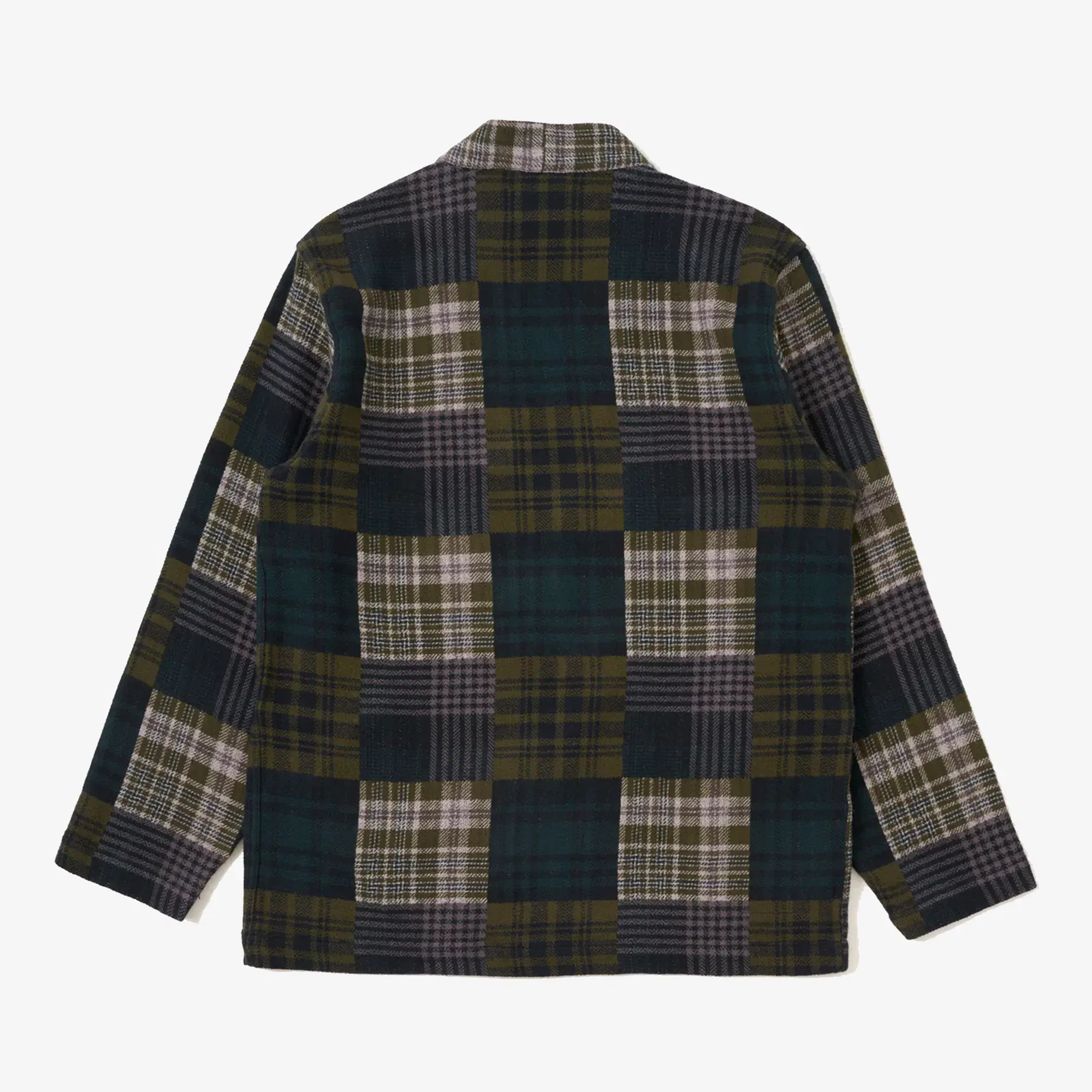 UNIVERSAL WORKS JAPANESE PATCHWORK KYOTO WORK JACKET { GREEN