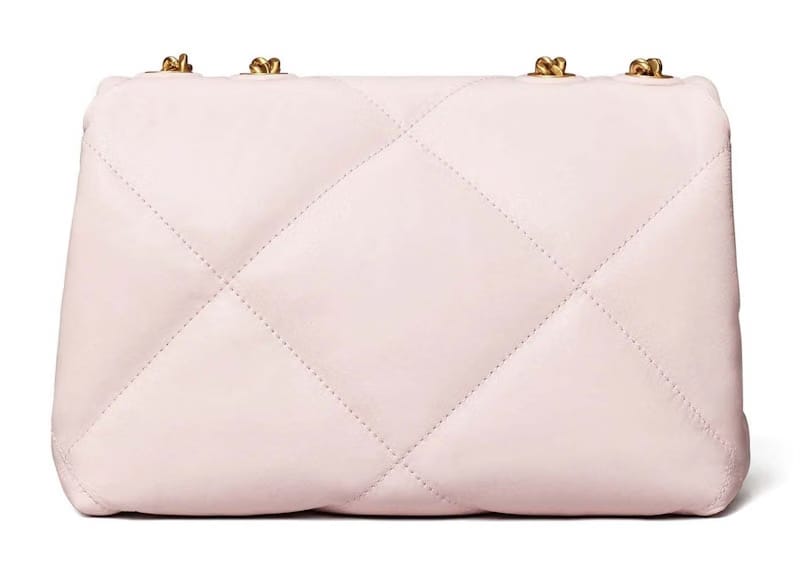 Tory Burch Kira Small Diamond Quilt Convertible Shoulder Bag Rose Salt
