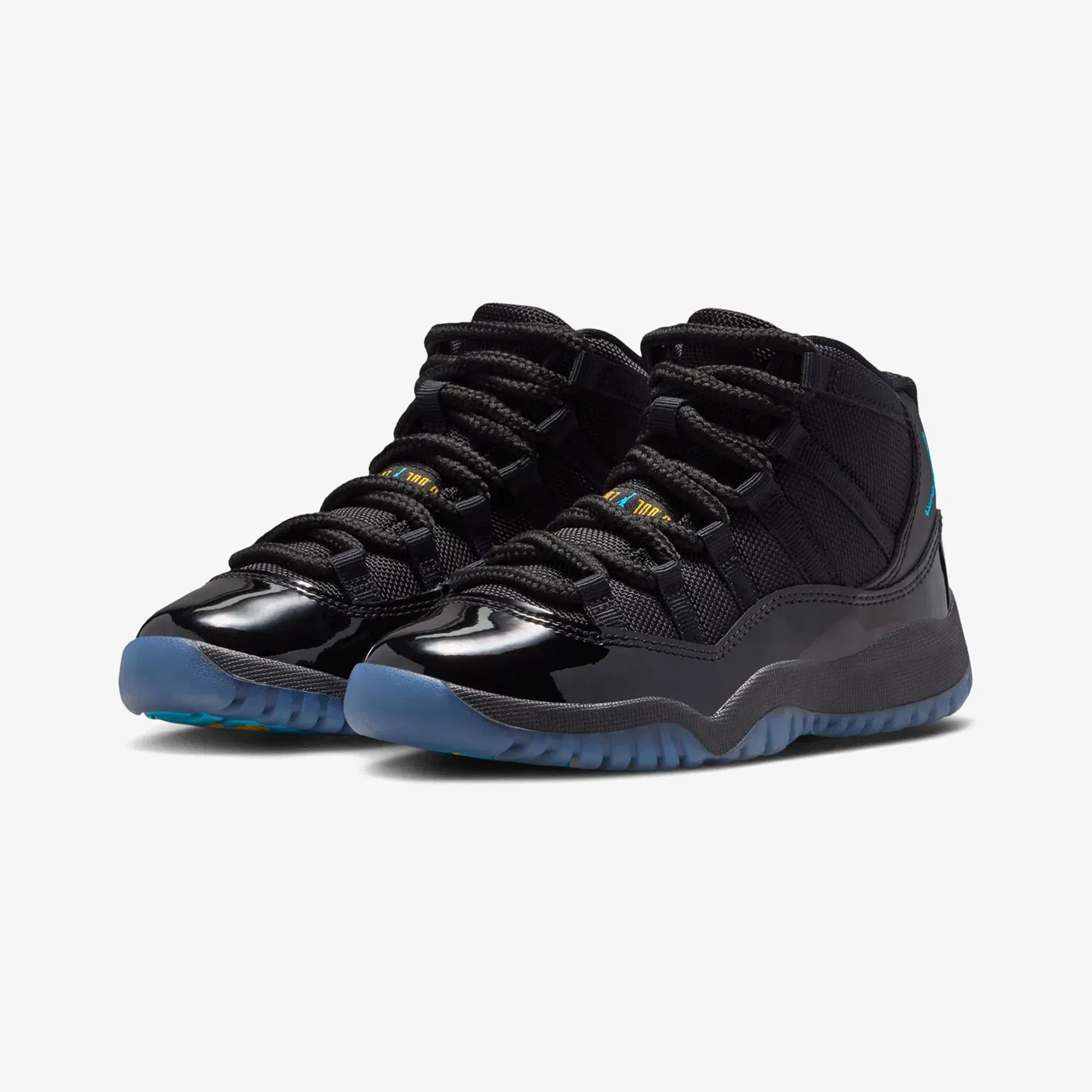 JORDAN JORDAN 11 RETRO "GAMMA" PRE SCHOOL KIDS { BLACK/GAMMA BLUE-BLACK-VARSITY MAIZE