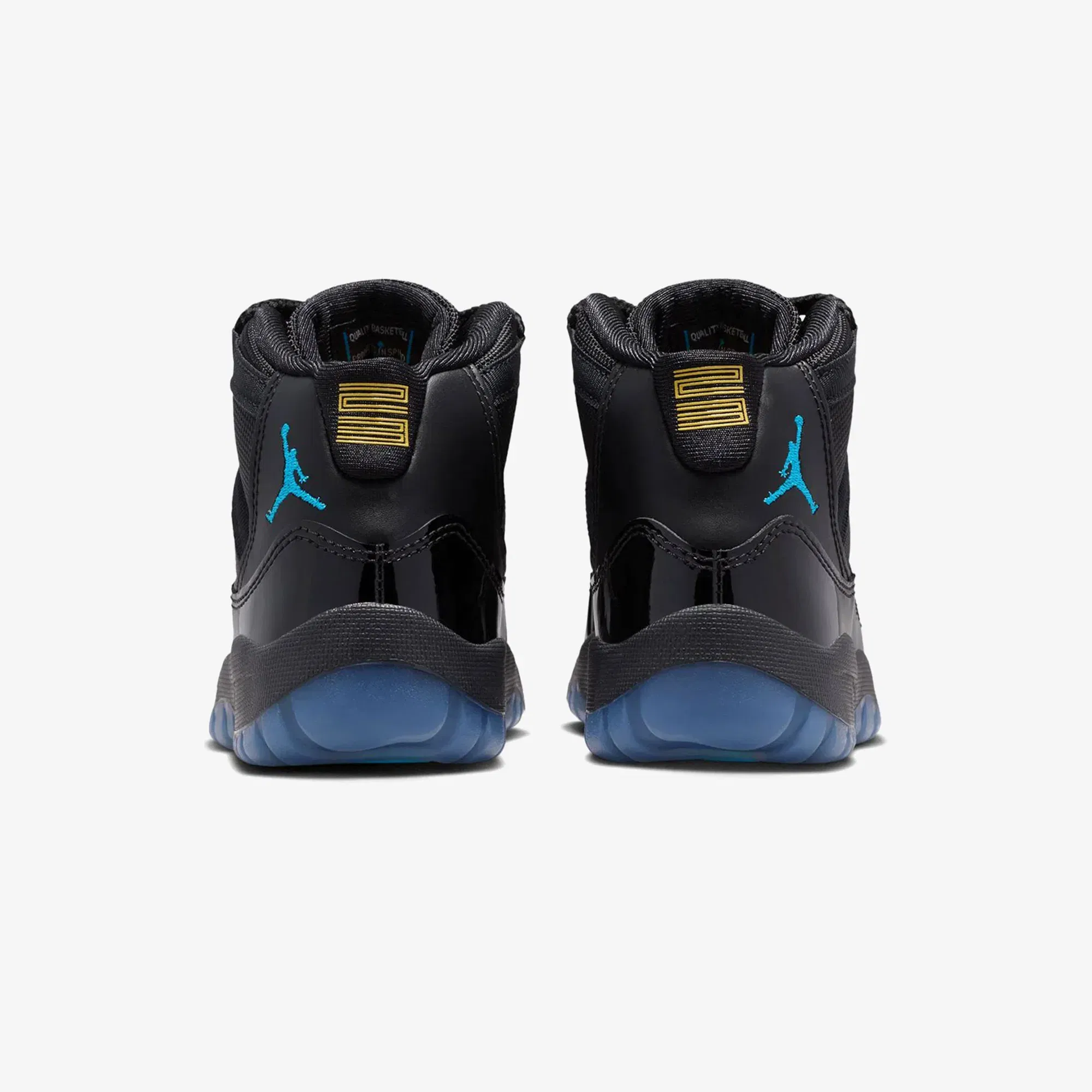 JORDAN JORDAN 11 RETRO "GAMMA" PRE SCHOOL KIDS { BLACK/GAMMA BLUE-BLACK-VARSITY MAIZE