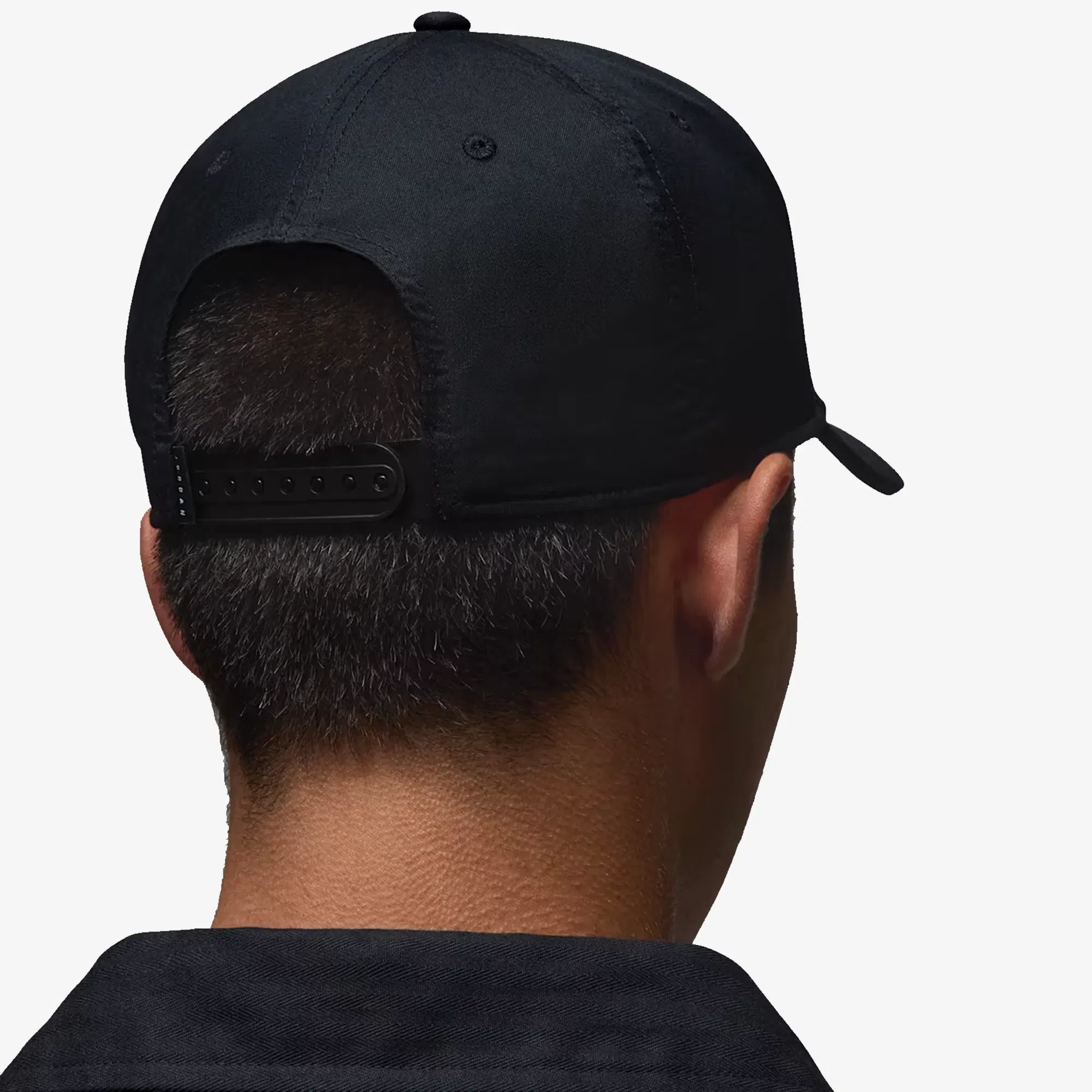 Jordan RISE STRUCTURED CURVED-BILL HAT { BLACK/WHITE
