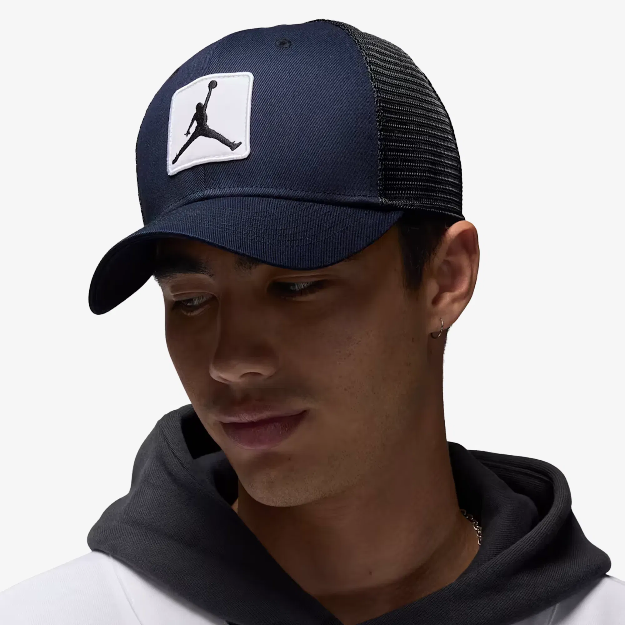 Jordan RISE STRUCTURED HAT { BLACK/WHITE