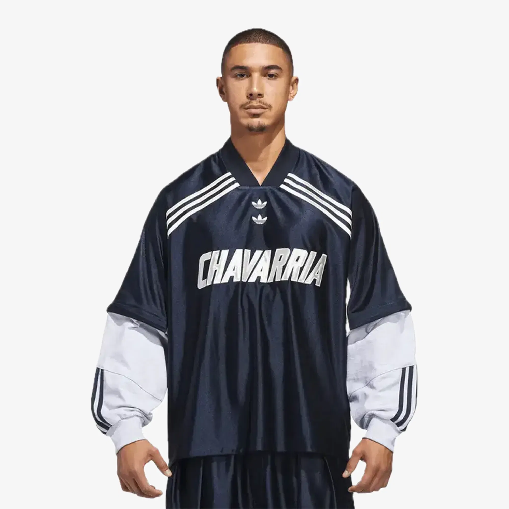 Adidas Originals CHAVARRIA LS DAZZLE JERSEY { LEGEND INK/LIGHT GREY HEATHER
