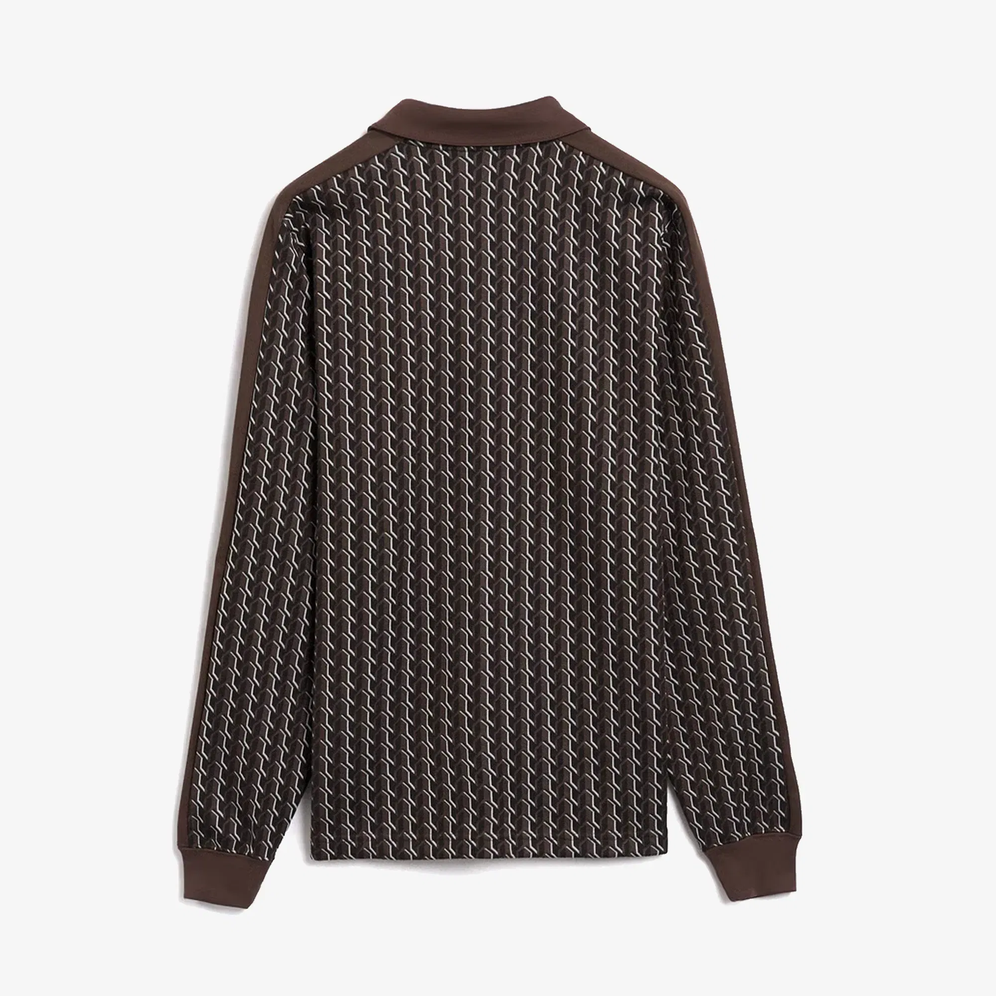 PUMA x JJJJOUND T7 LONGSLEEVE POLO { CHOCOLATE