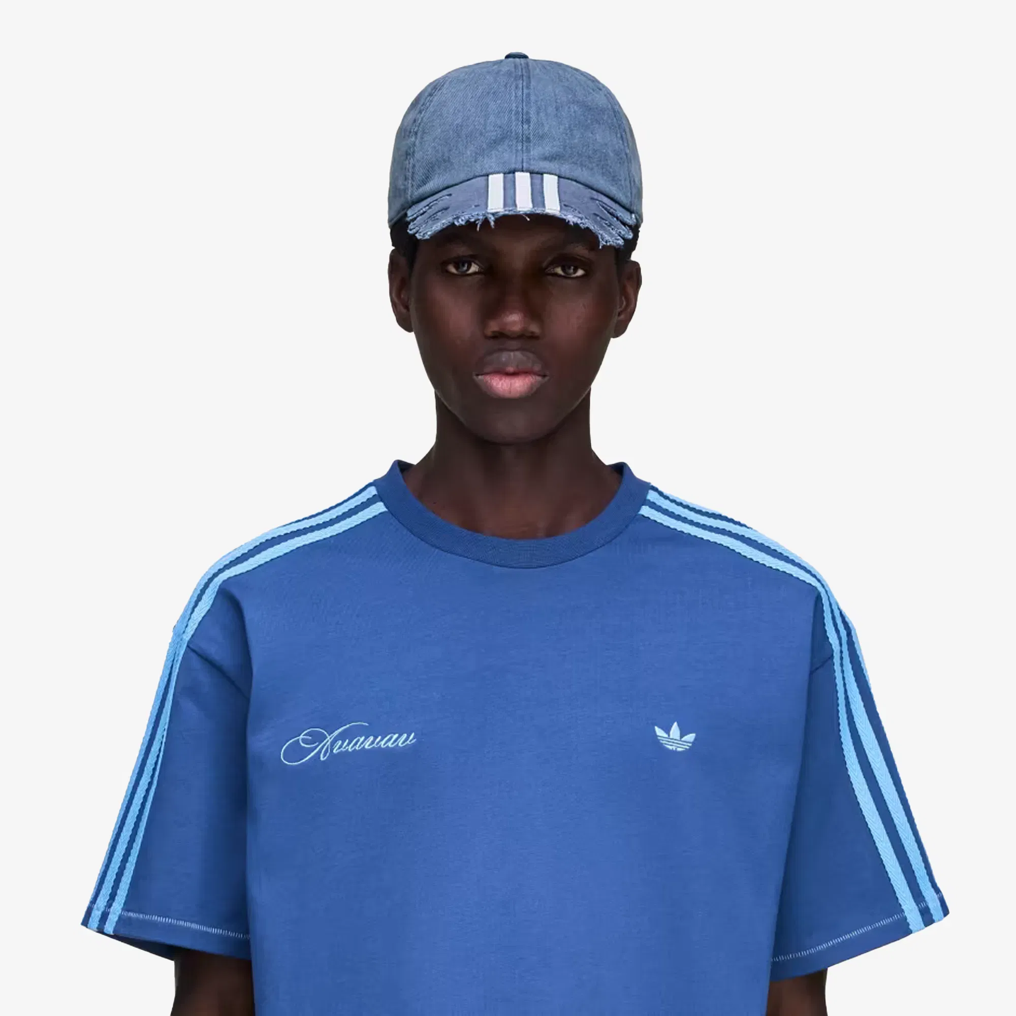 ADIDAS ORIGINALS AVAVAV SLASHED CAP { BLUE