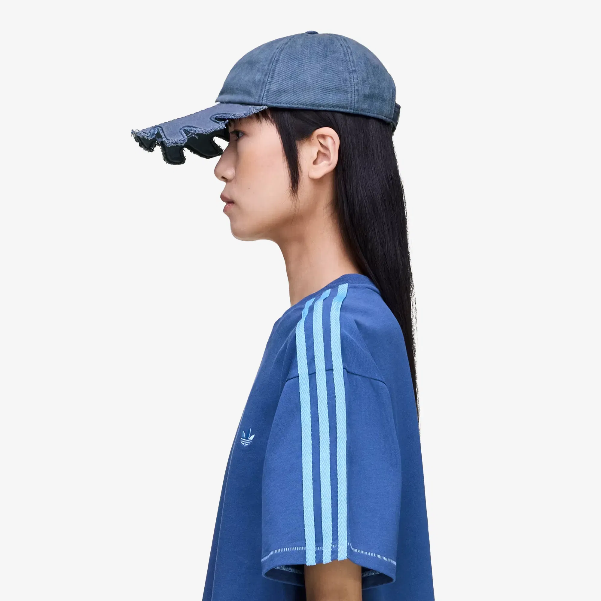 ADIDAS ORIGINALS AVAVAV SLASHED CAP { BLUE