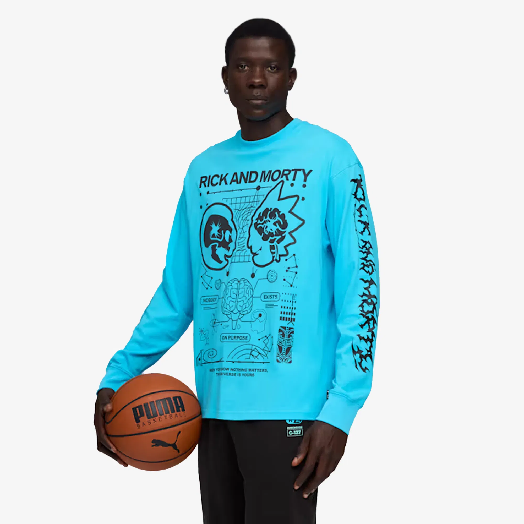 PUMA x RICK AND MORTY LONG SLEEVE { BLUE