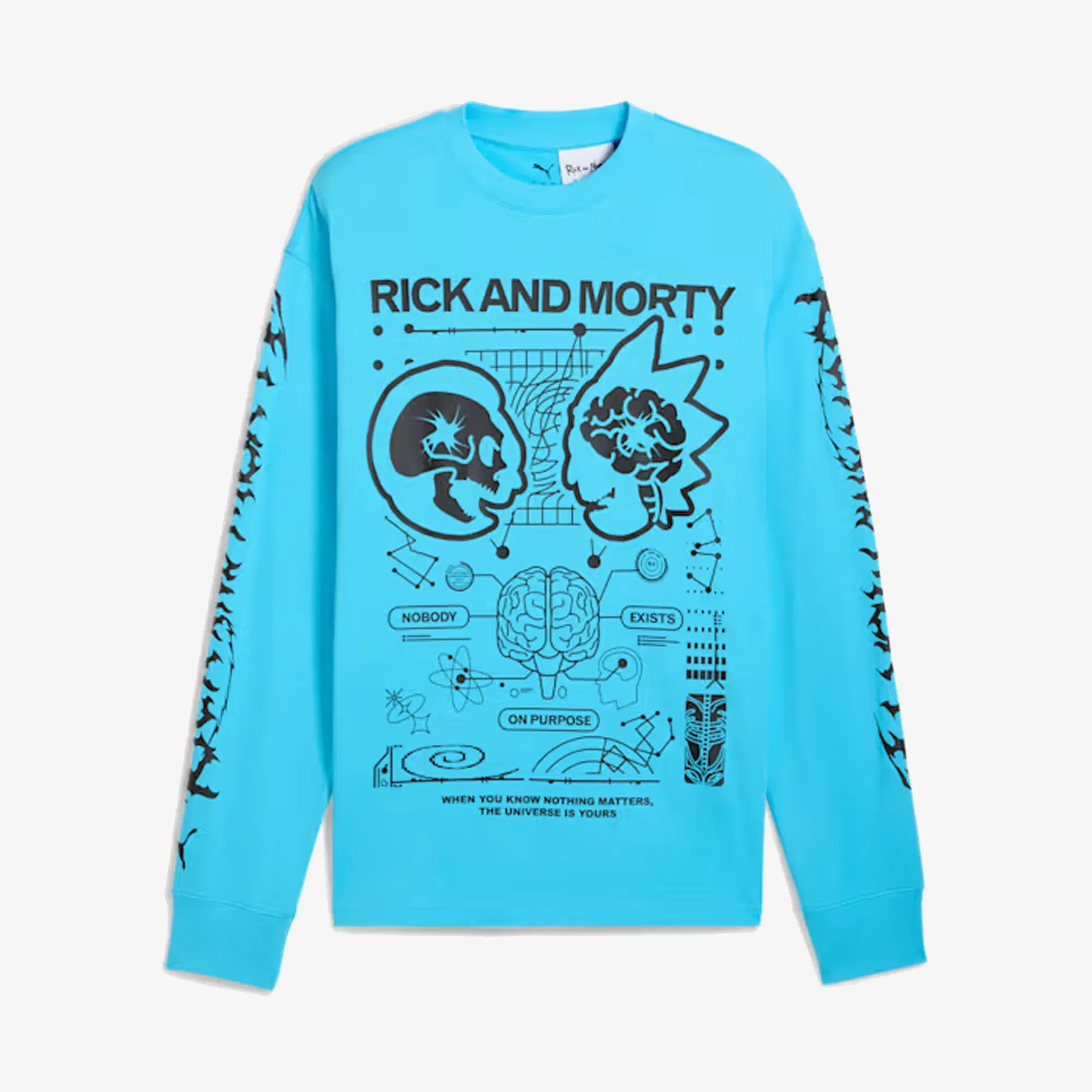 PUMA x RICK AND MORTY LONG SLEEVE { BLUE