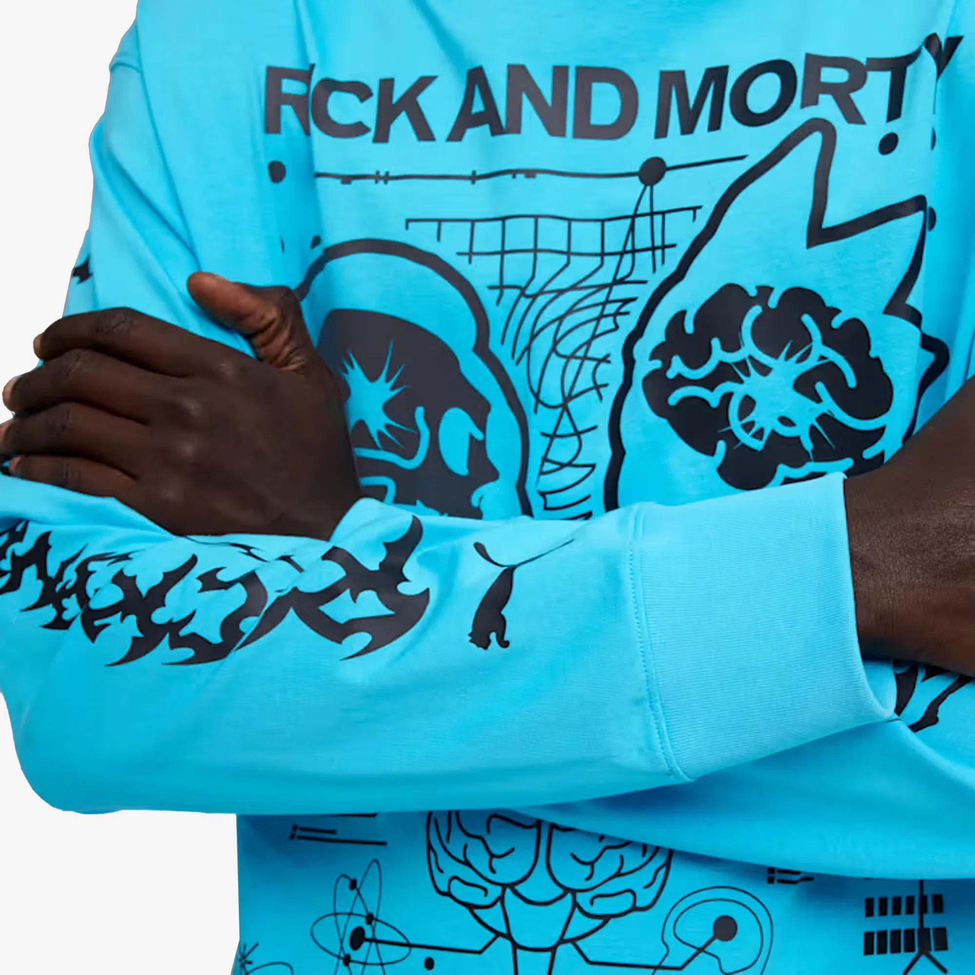 PUMA x RICK AND MORTY LONG SLEEVE { BLUE