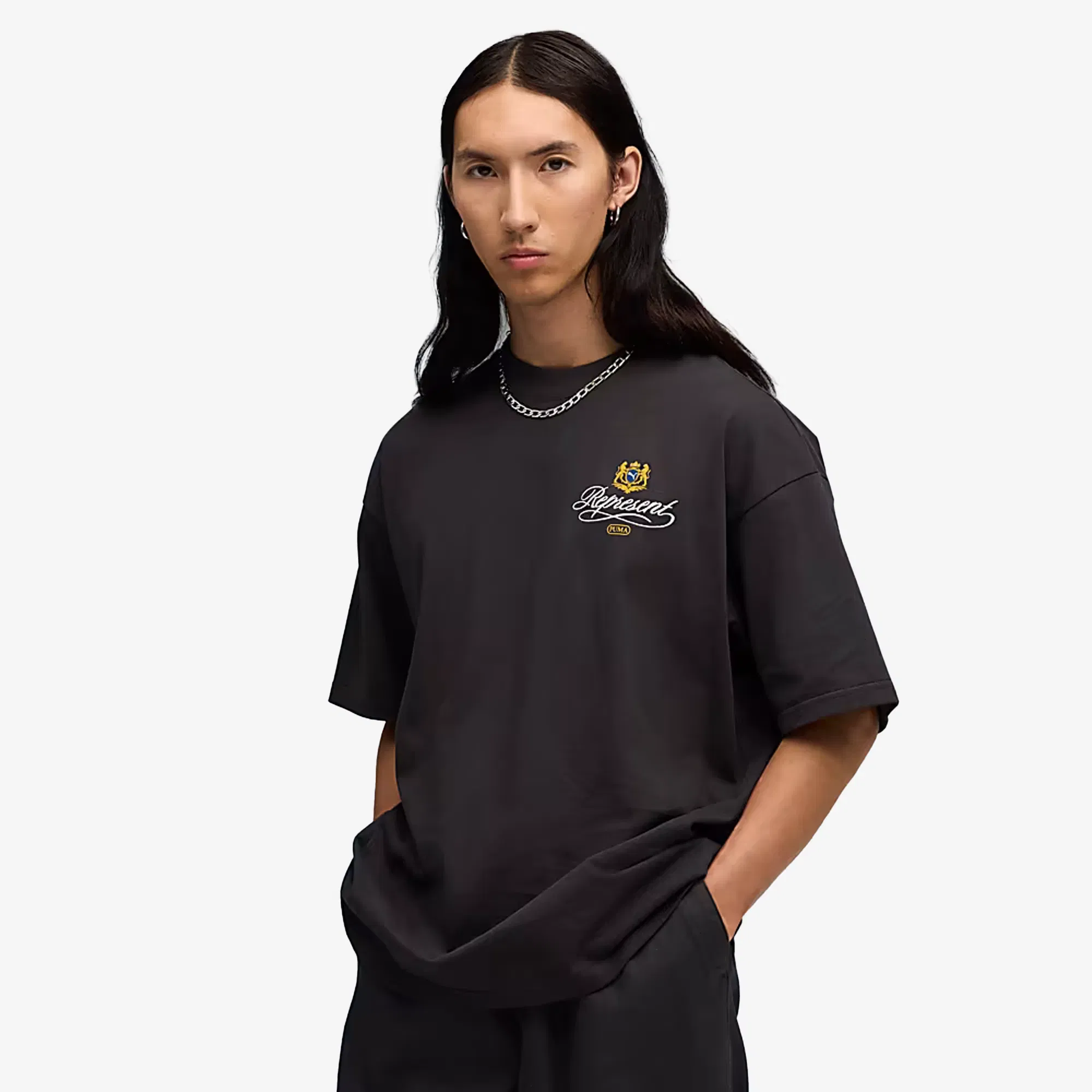 PUMA x REPRESENT GRAPHIC T-Shirt { FLAT DARK GRAY