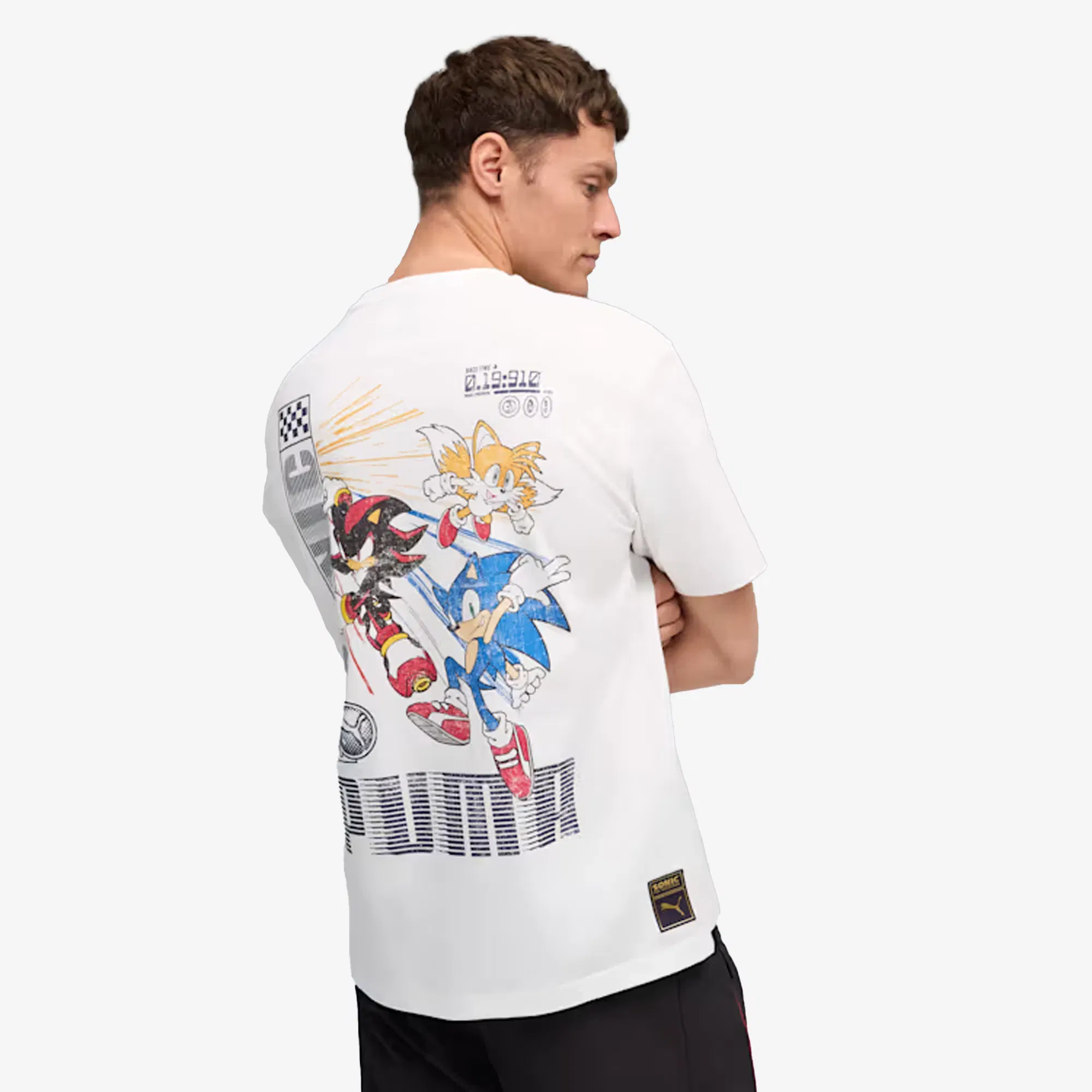 PUMA x SONIC GRAPHIC T-Shirt { PUMA WHITE