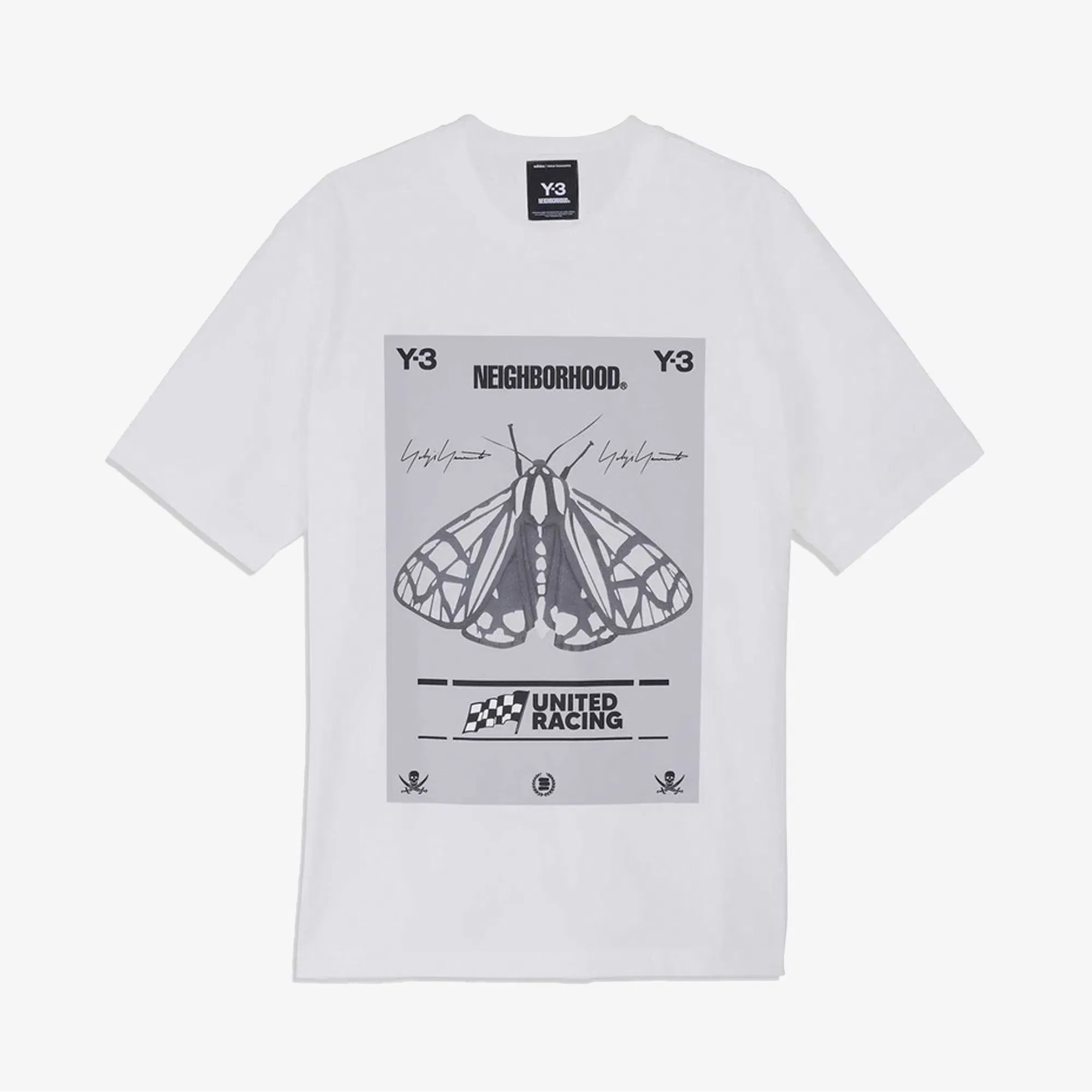 Y-3 NBHD GRAPHIC TEE { WHITE