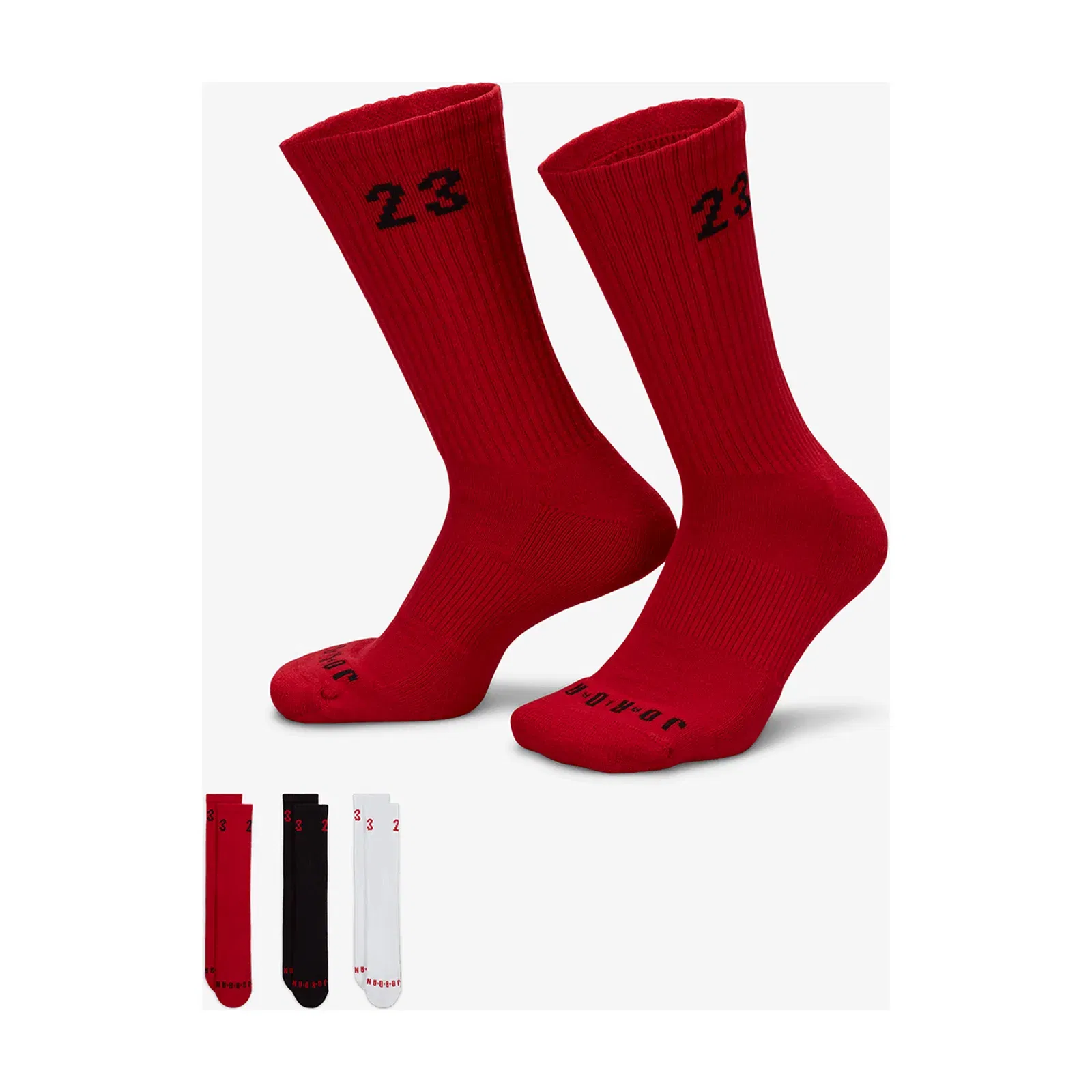 Jordan CREW SOCKS (3 PAIRS) { MULTI-COLOR